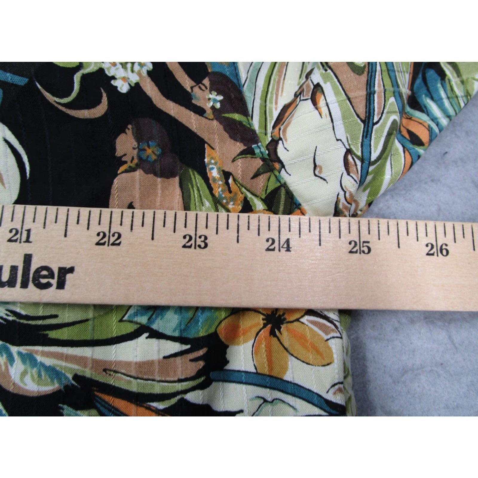 Tommy Bahama Tommy Bahama Shirt Mens XL Green Silk Hawaiian Hula Girl Pineapple Loop Collar Size US XL / EU 56 / 4 - 5 Thumbnail