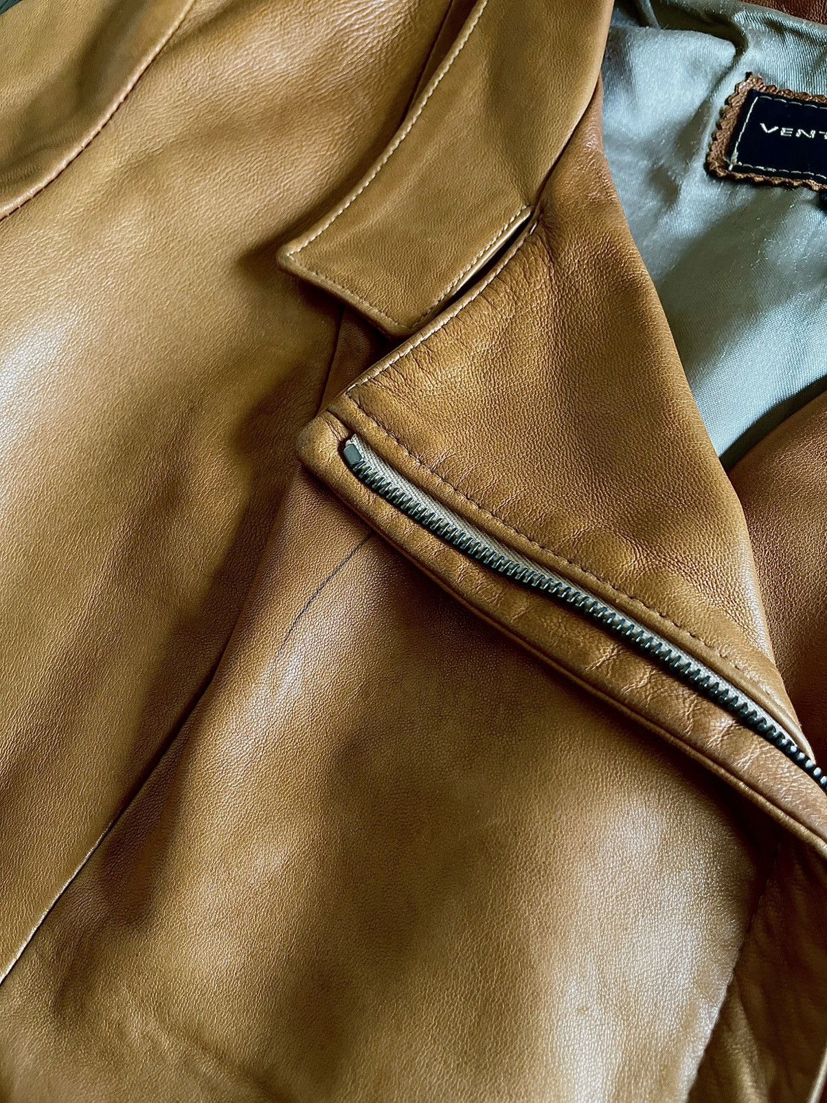 Other 90s Vintage Leather Jacket Size M / US 6-8 / IT 42-44 - 10 Thumbnail
