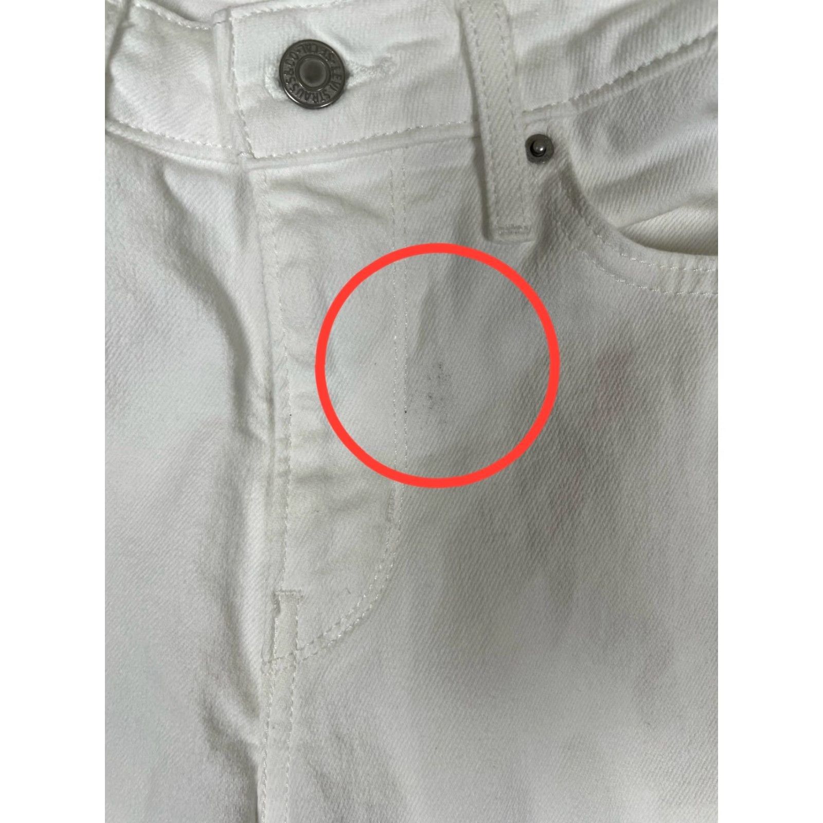 Levi's Levi's 721 High Rise Skinny Jeans Womens 27x30 White Light Wash Stretch Denim Size 27" / US 4 / IT 40 - 2 Thumbnail