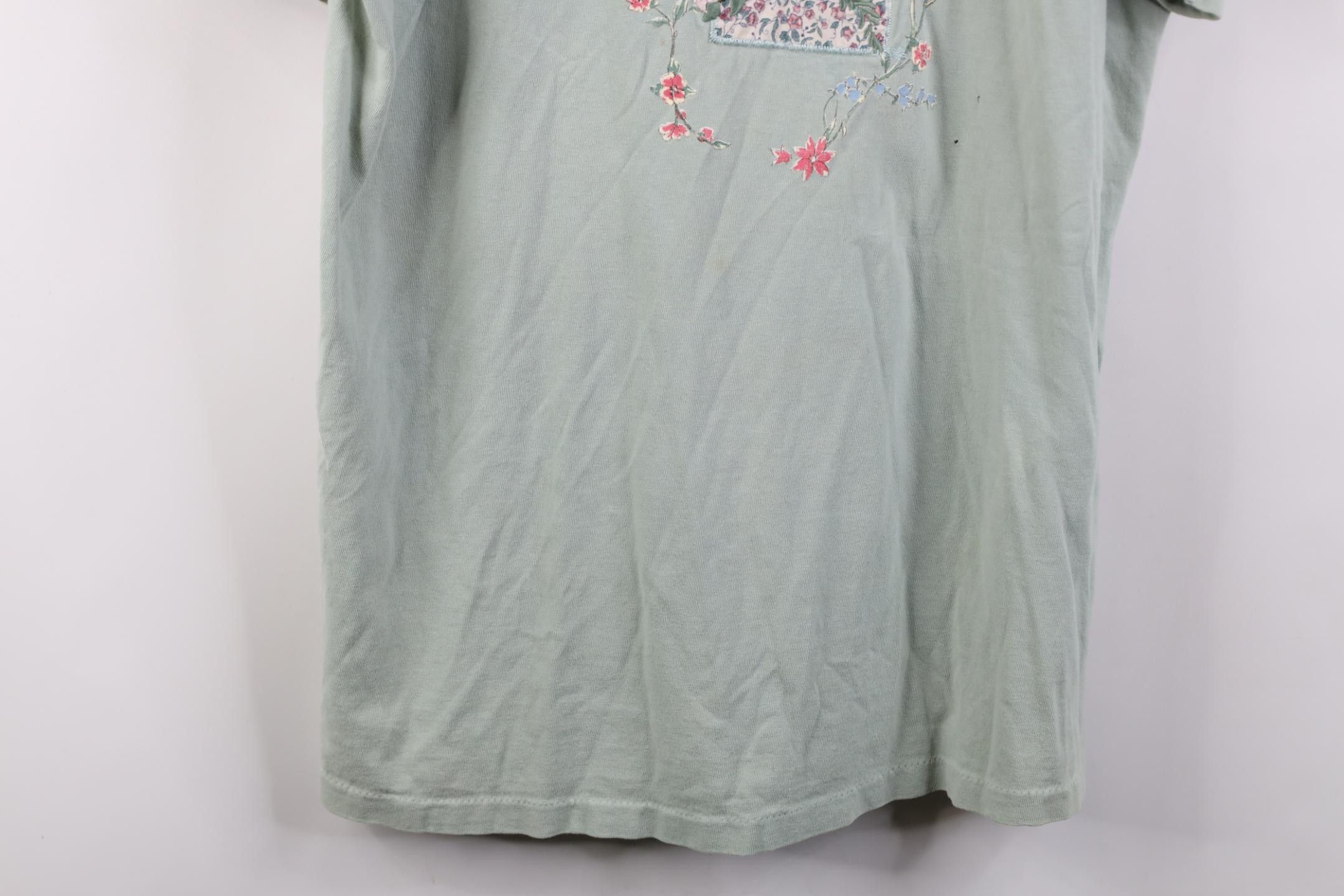 Vintage Vintage 90s Streetwear Nature Flower Bird T-Shirt USA Size XL / US 12-14 / IT 48-50 - 3 Thumbnail
