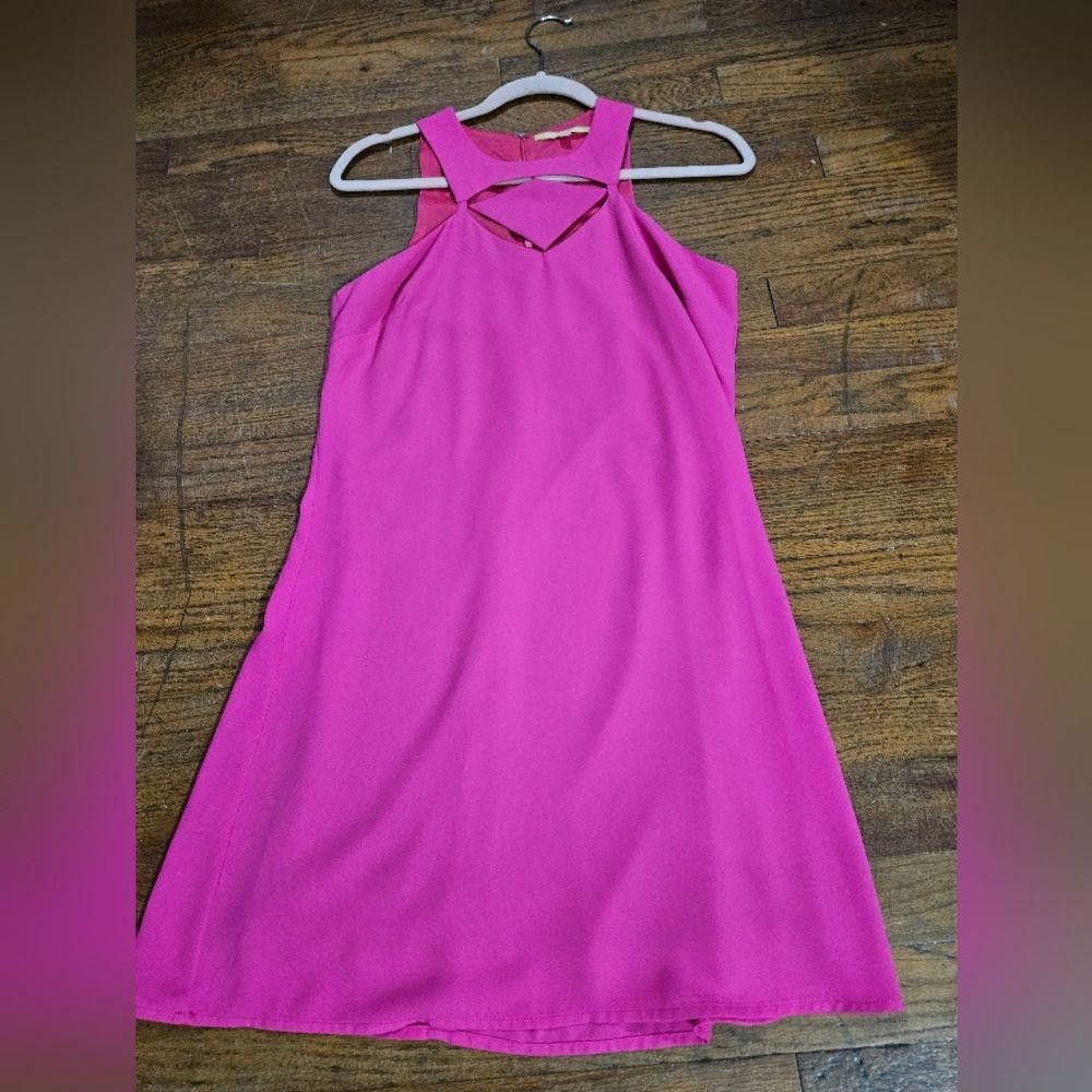 Designer Gianni Bini Bubblegum Dress with Stylish Cutout Detail #H116 Size S / US 4 / IT 40 - 6 Thumbnail