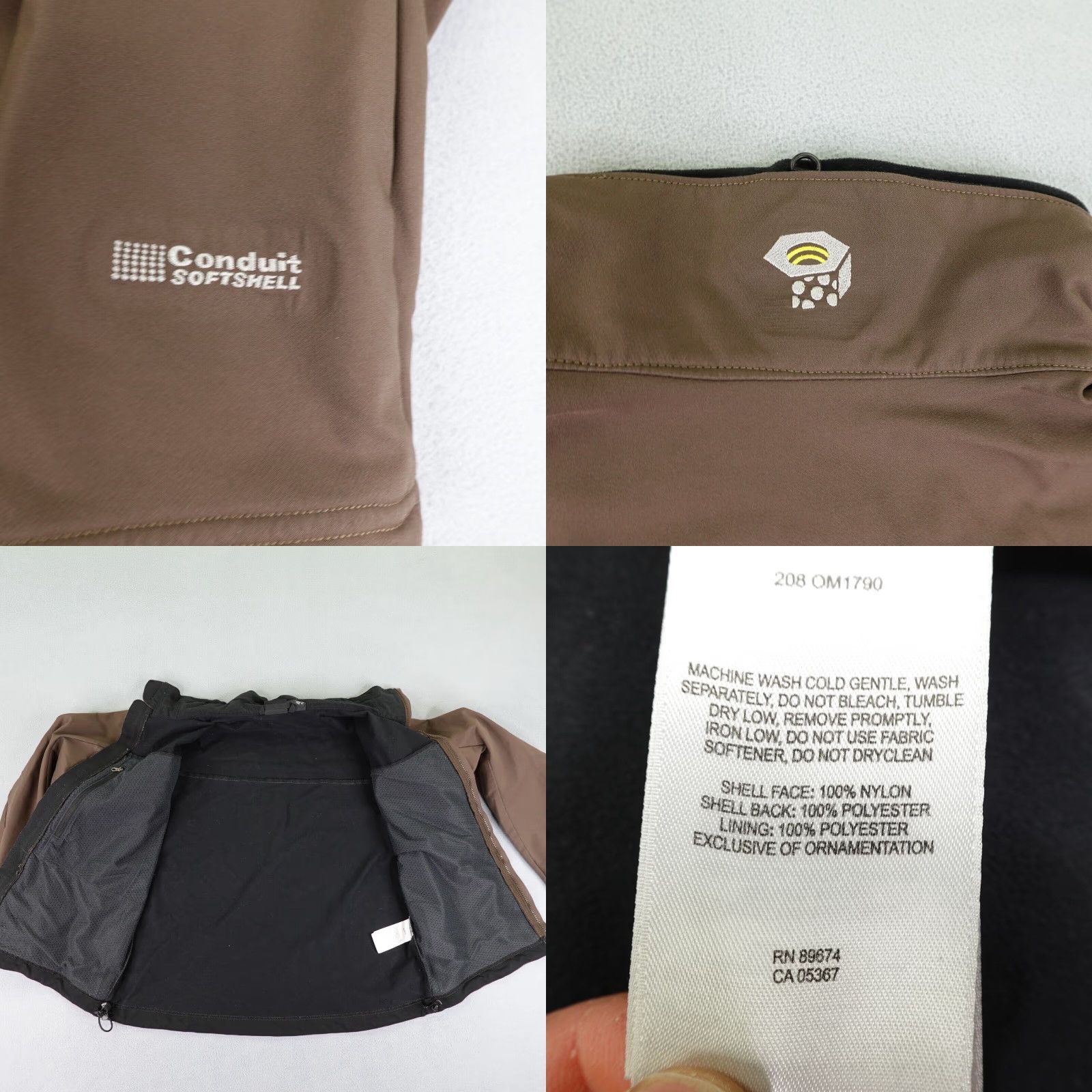Mountain Hardwear Mountain Hardwear Jacket Mens Medium Brown Conduit Softshell Windbreaker Zip Pockets Logo Lined Nylon Polyester Travel Casual Workwear Outdoor 90s? Size US M / EU 48-50 / 2 - 8 Thumbnail