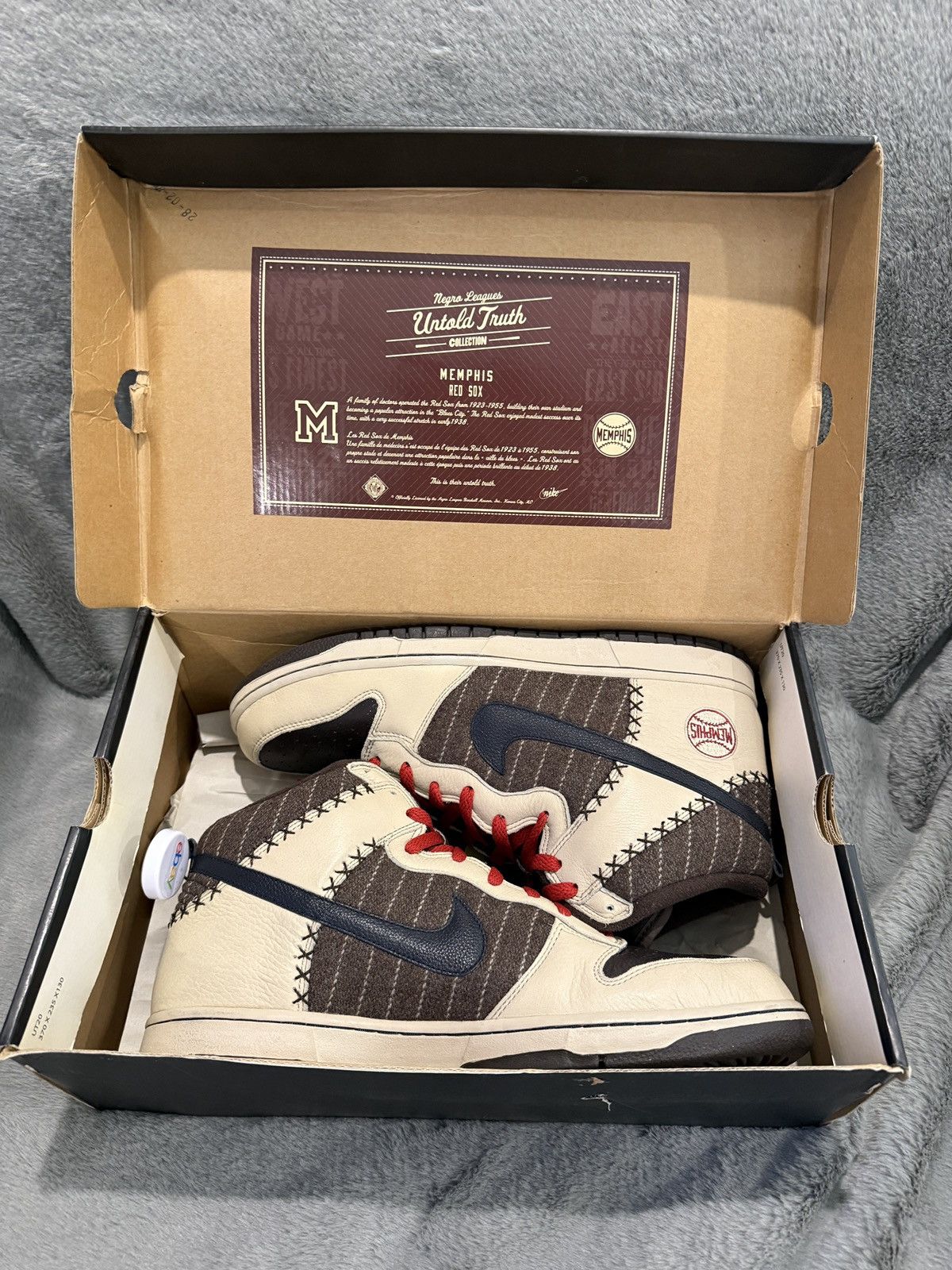 Nike Nike Dunk High PRM ‘Memphis Red Sox Untold Truth 2006 13M DS Size US 13 / EU 46 - 11 Thumbnail