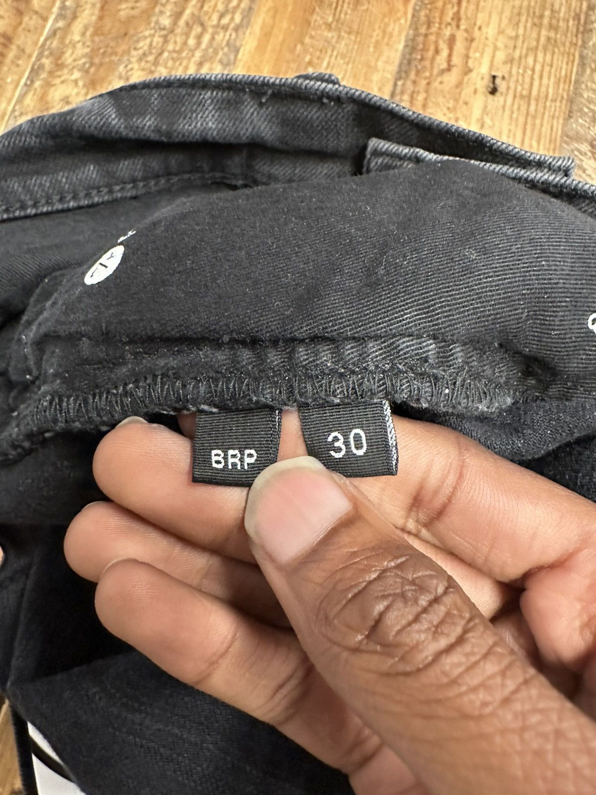 Purple Brand Purple Brand Paint Splatter Sitched Black Denim Jeans Sz 30 Size US 30 / EU 46 - 5 Thumbnail