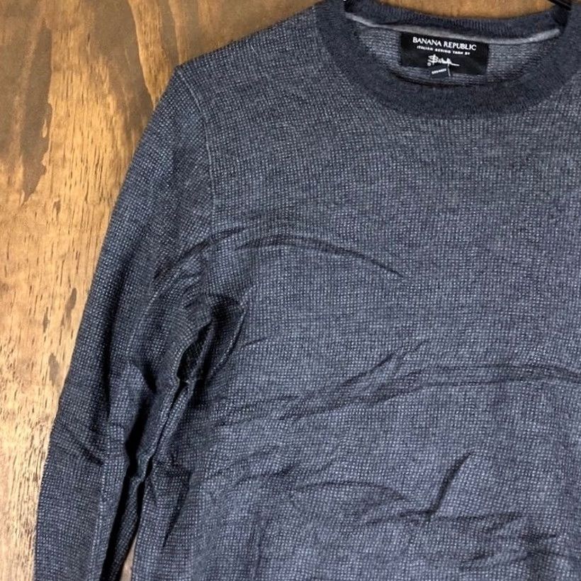 Banana Republic Banana Republic Mens Sweater Black Crew Neck 100% Italian Extra Fine Merino Wool M Knit Pullover Casual Business Workwear Size US M / EU 48-50 / 2 - 4 Thumbnail