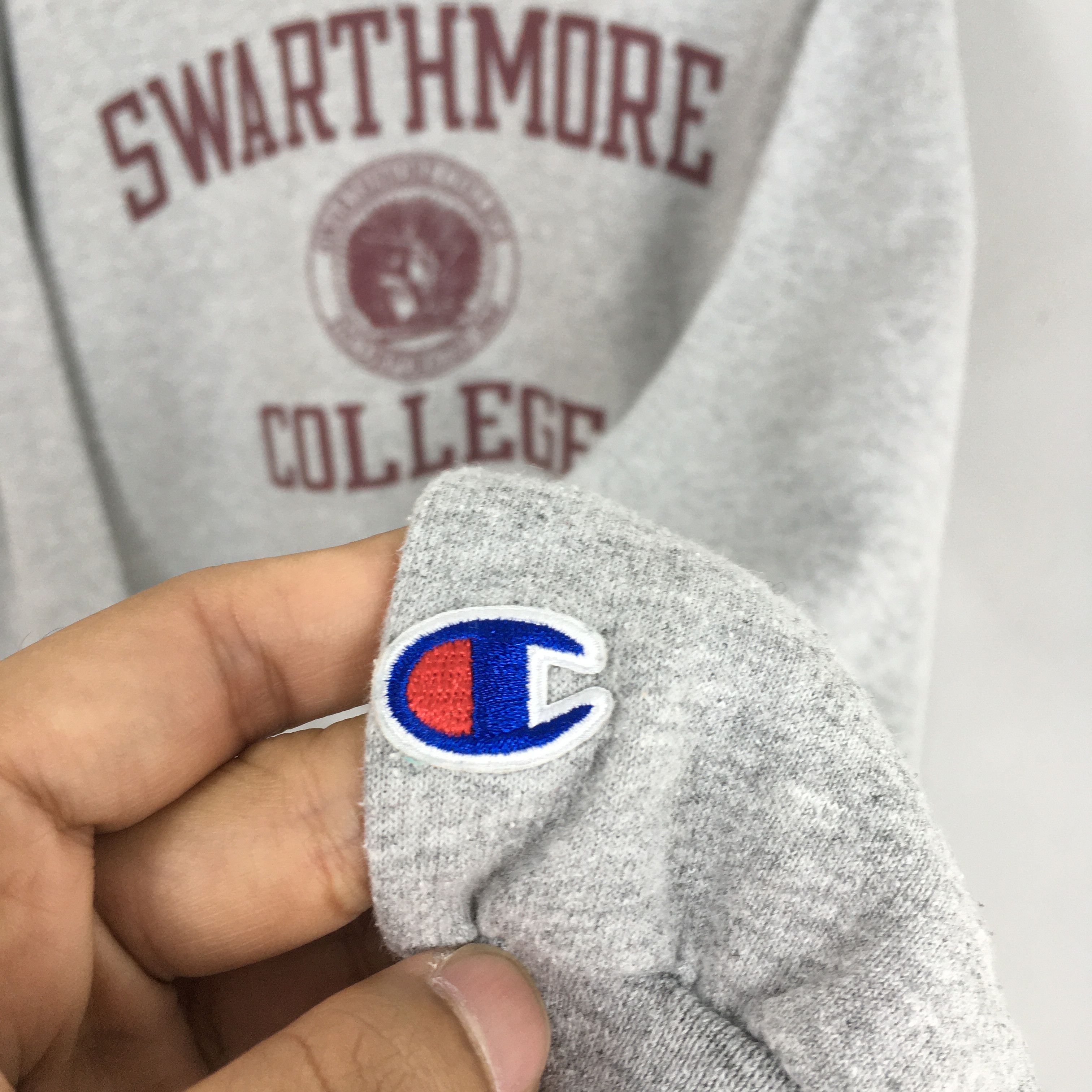 Champion × Vintage Vintage 90s Swathmore College Sweatshirt Large Size US L / EU 52-54 / 3 - 6 Thumbnail