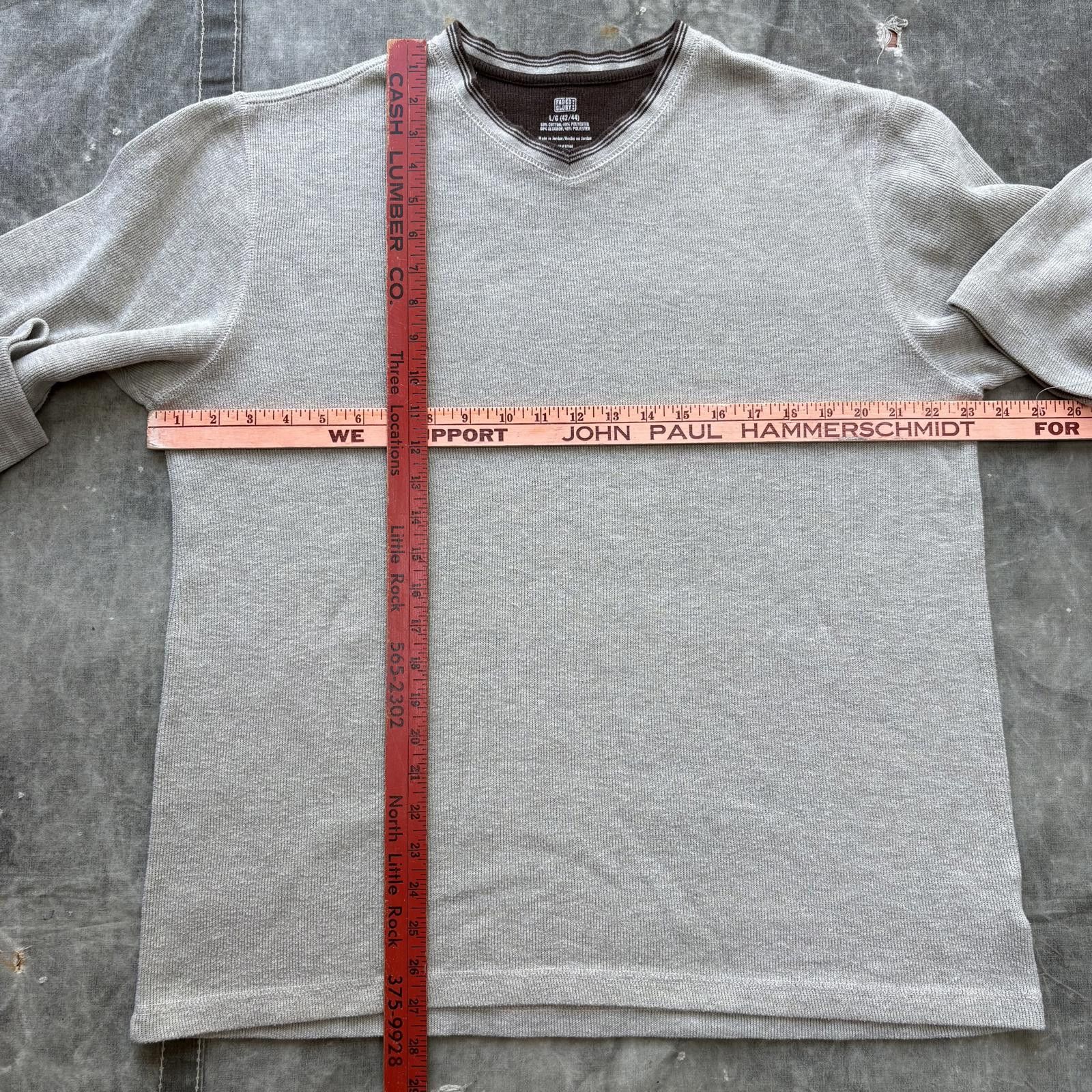 Faded Glory Vintage Y2K Faded Glory Cream Beige Rib Knit V-Neck Sweater Size US L / EU 52-54 / 3 - 3 Thumbnail