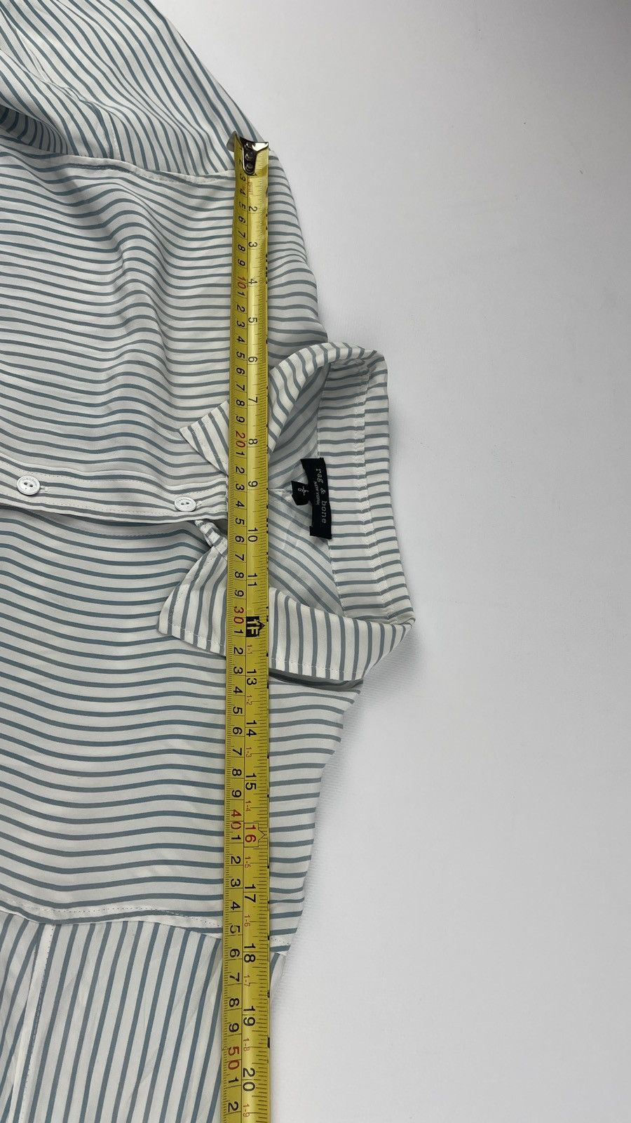 Rag & Bone Rag Bone New York Stripped Silk Button Down Shirt Size US L / EU 52-54 / 3 - 14 Thumbnail