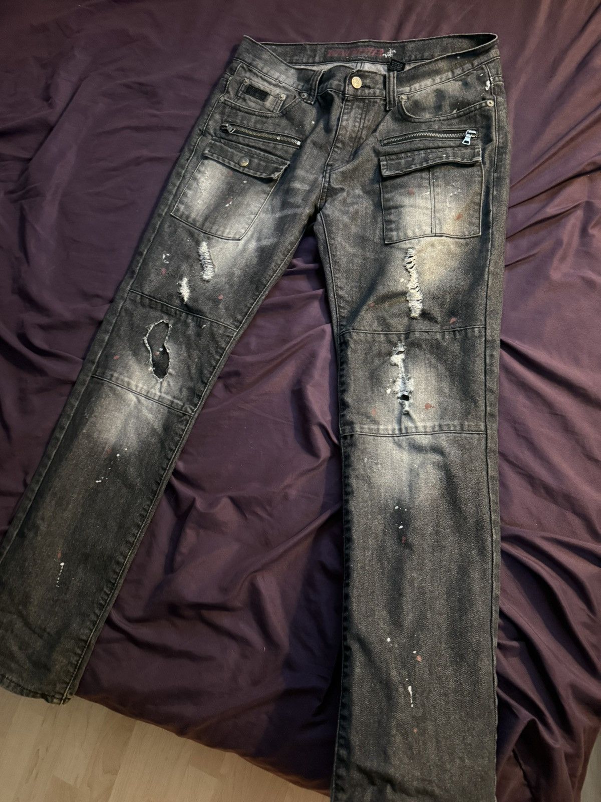 Winchester Winchester jeans mens 34 black and red Size US 34 / EU 50 - 1 Thumbnail