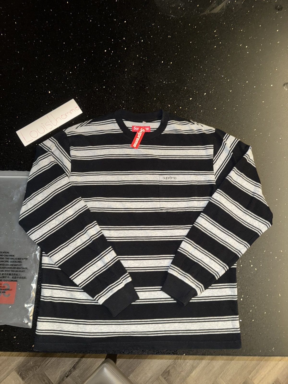 Supreme fw25 Stripe Pocket L/S Top