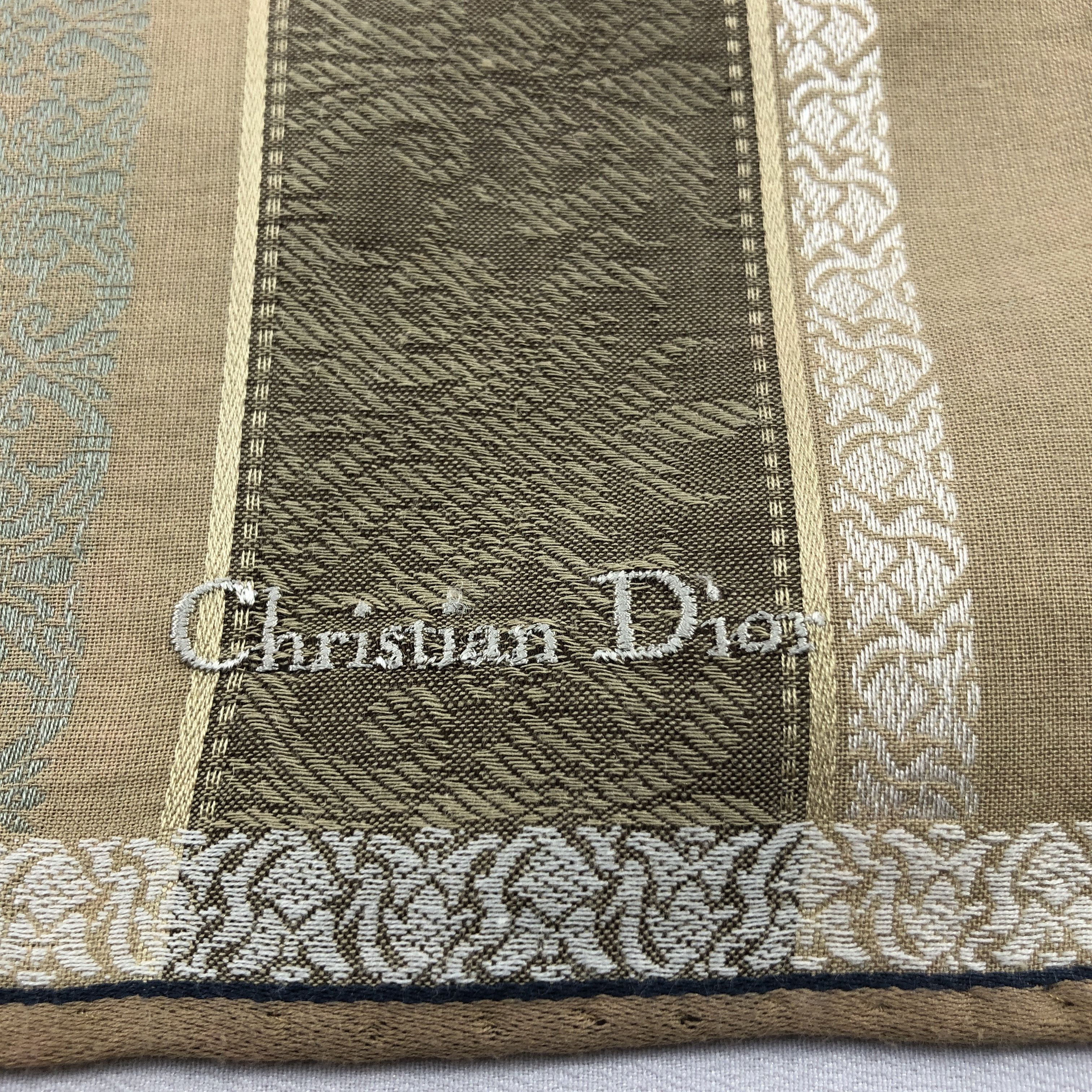 Christian Dior Monsieur Christian Dior Handkerchief Neckerchief Bandana H3071 Size ONE SIZE - 5 Thumbnail