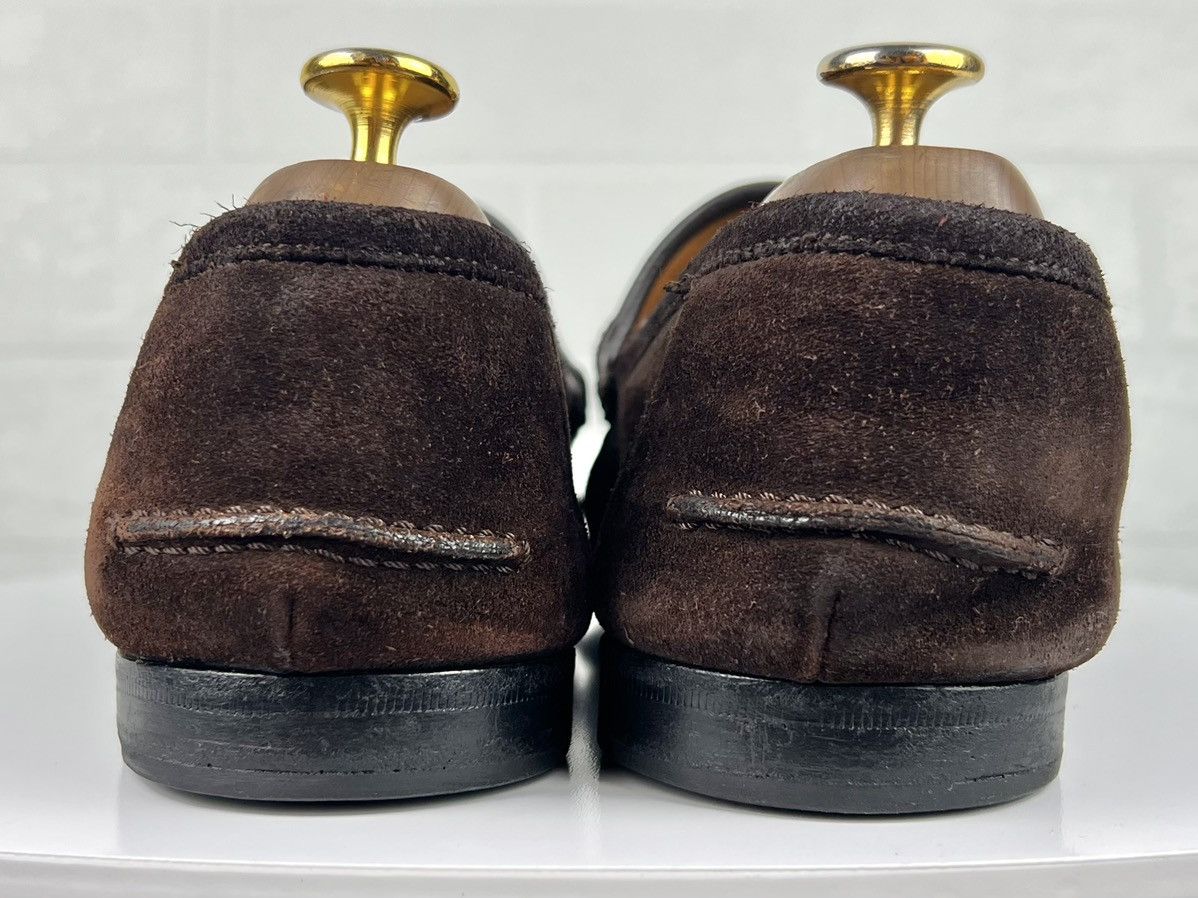 Gucci GUCCI Loafers Suede Shoes HORSEBIT Buckle GG Brown Men's Size US 9 / EU 42 - 9 Thumbnail