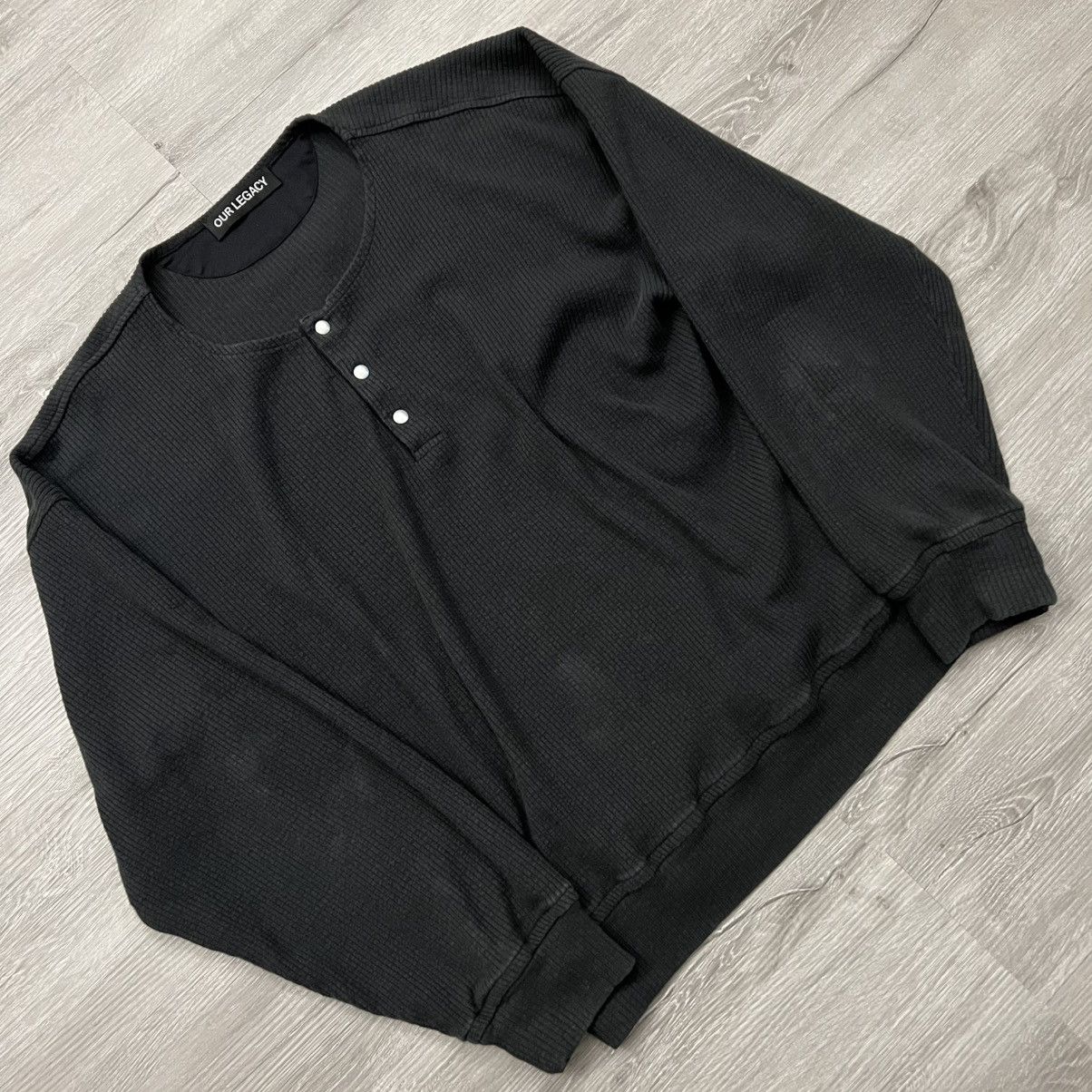 Our Legacy Our Legacy Ballon Sweatshirt Button Up Thermal Size US L / EU 52-54 / 3 - 1 Thumbnail