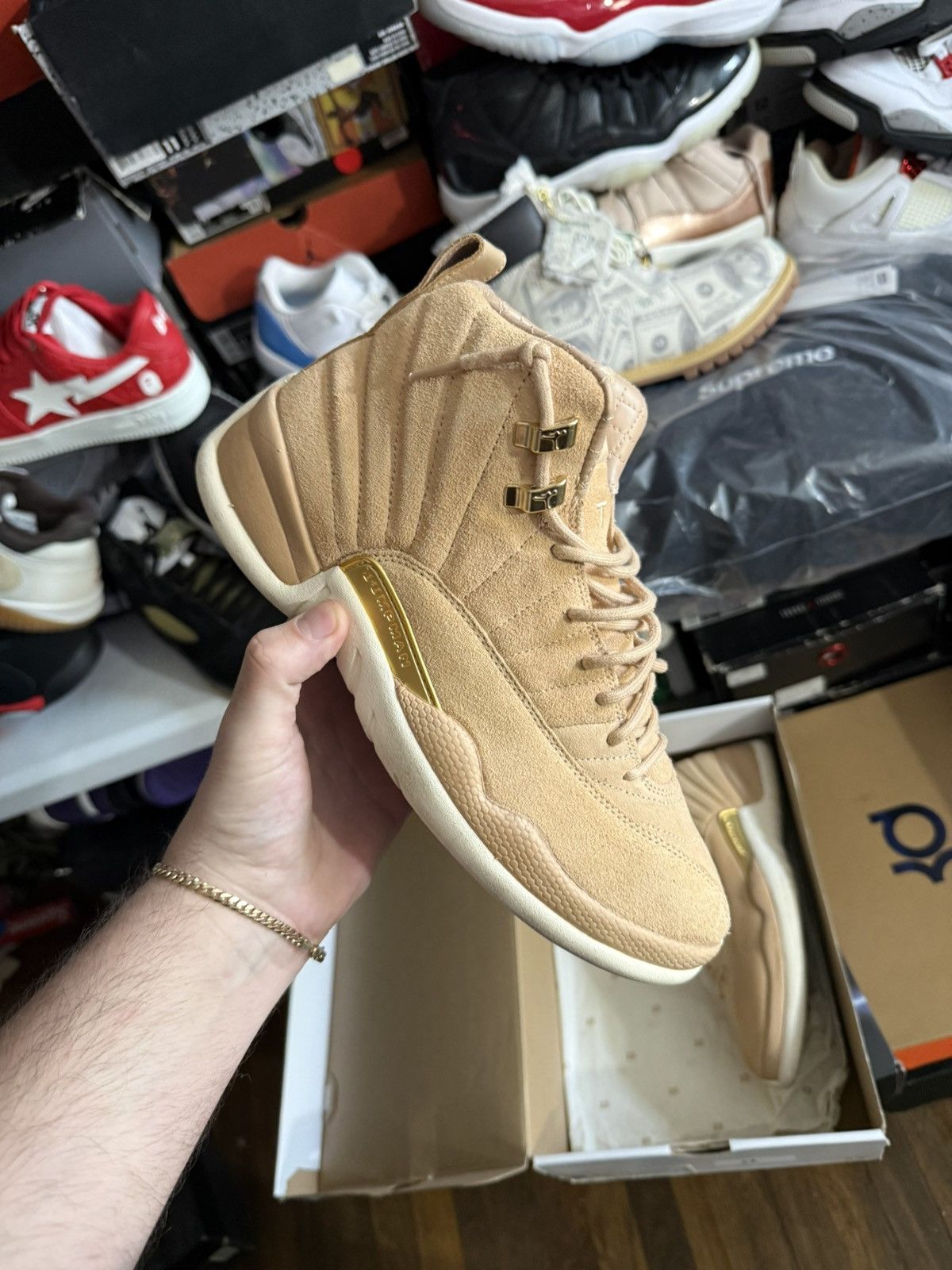 Jordan Brand Jordan retro 12 vanchetta tan sz 8 Size US 8 / EU 41 - 1 Thumbnail