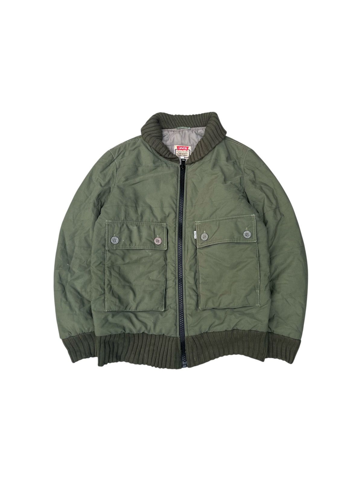Levi's Vintage Clothing Vintage 80s Levis Double Big Pocket Padded Jacket Size US M / EU 48-50 / 2 - 1 Thumbnail
