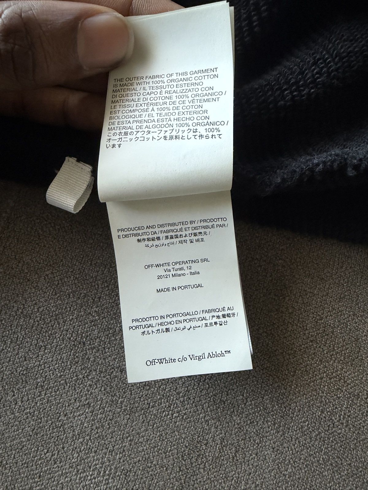 Off-White Off-White - Printed Cotton-Jersey Hoodie - Black Size US S / EU 44-46 / 1 - 14 Thumbnail