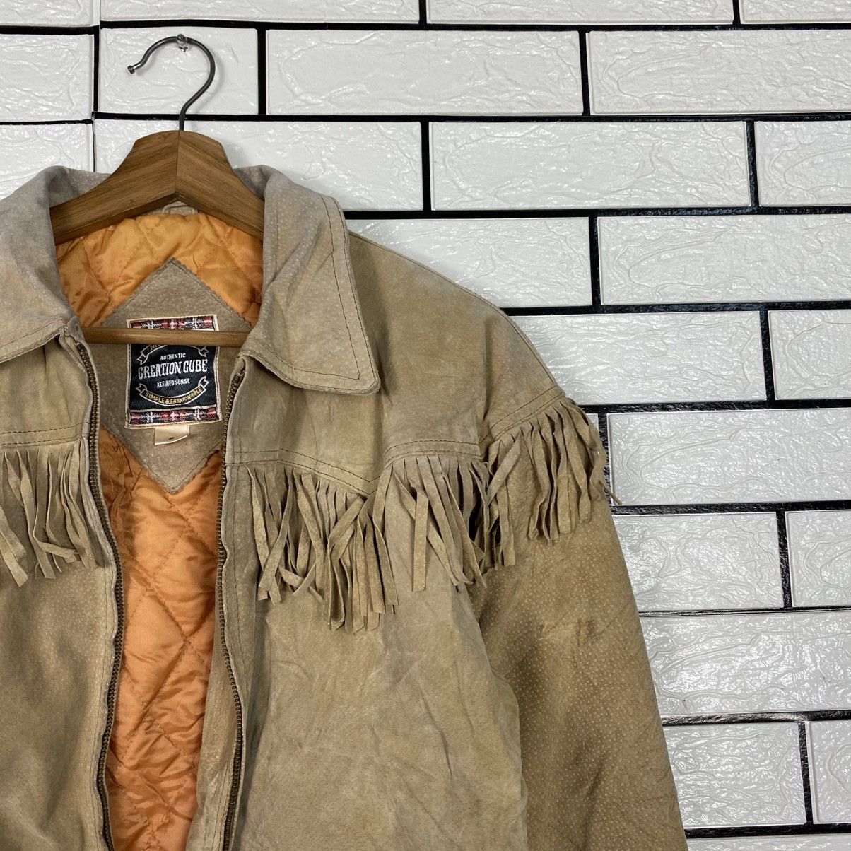 Japanese Brand 📌Vintage Genuine Leather Jacket Creation Cube Issey Miyake Size US M / EU 48-50 / 2 - 7 Thumbnail