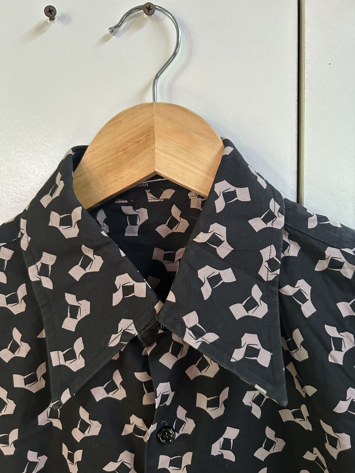 Lad Musician Archive FW2007 Geometric Print Button Up Shirt Size US S / EU 44-46 / 1 - 14 Thumbnail