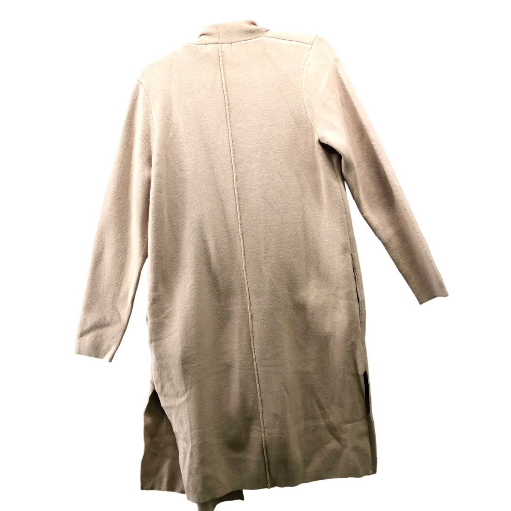 Camel Chicwish Cardigan Duster Open Front Womens L Beige Acrylic Knit Pockets Fall Winter Chicwish Refined Size L / US 10 / IT 46 - 2 Thumbnail