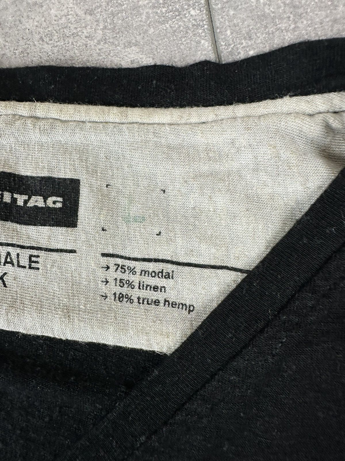 Freitag Freitag E730 Male V-Neck Black T-Shirt Size US L / EU 52-54 / 3 - 5 Thumbnail