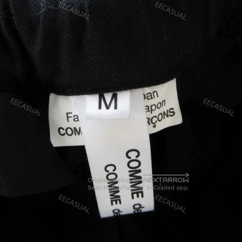 Comme des Garcons Comme Des Garcons size M Black strip-cut sheer half skirt Size 23" - 5 Thumbnail