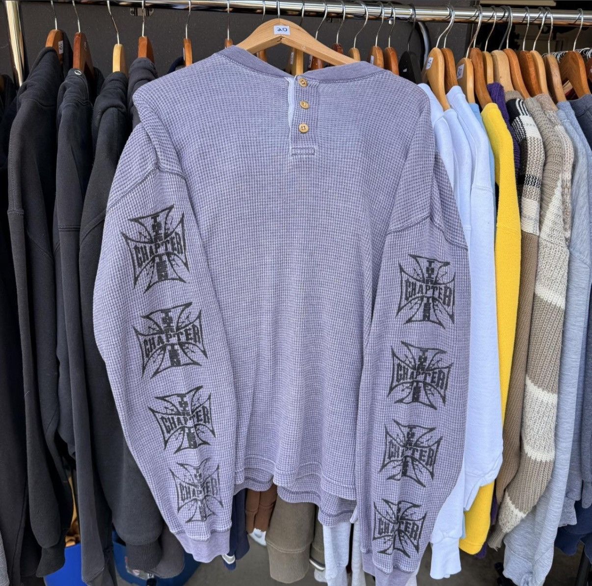 West Coast Choppers Vintage Thermal Long Sleeve Size US L / EU 52-54 / 3 - 2 Thumbnail