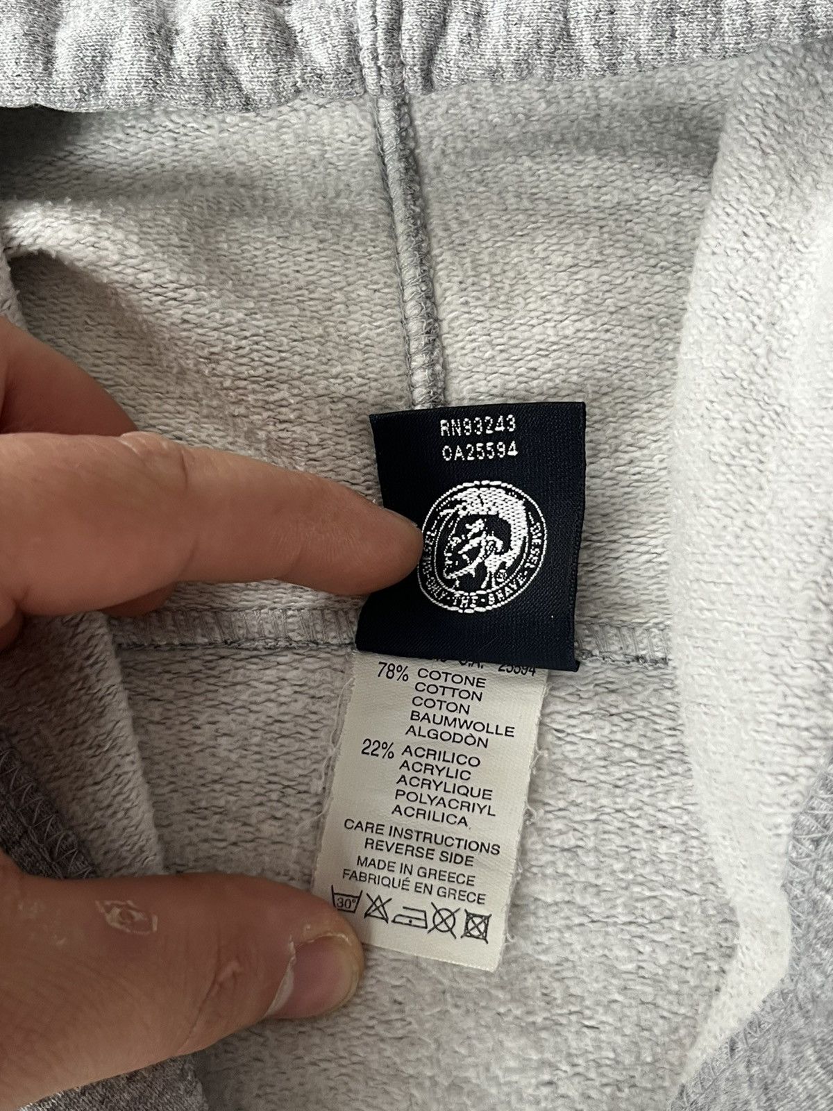 Diesel Vintage Japanese Brand Zip Hoodie Diesel Streetwear Size US L / EU 52-54 / 3 - 7 Thumbnail