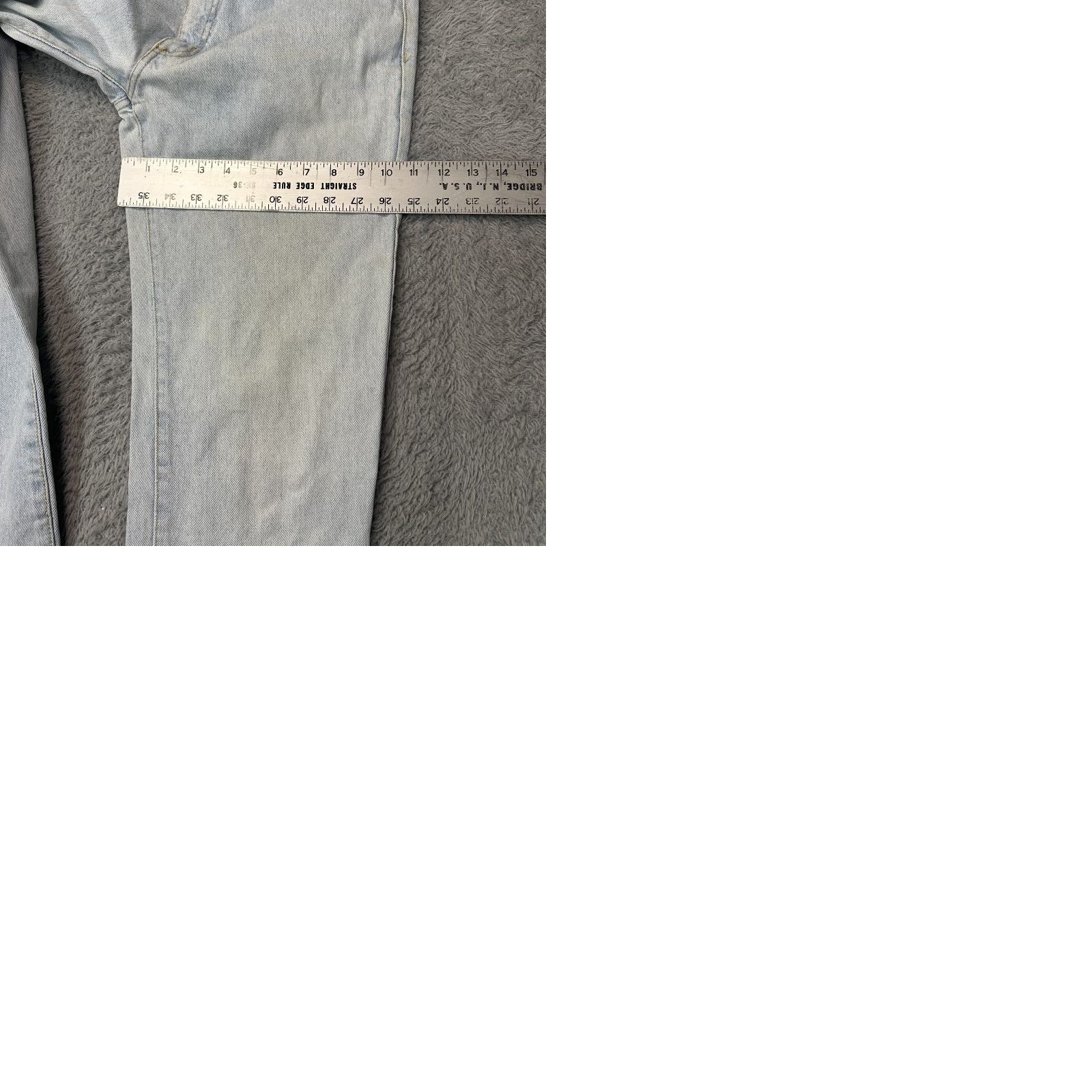 Guess GUESS Jeans 28 x 33 Light Wash High Rise 5-Pocket Denim Relaxed Men Shirt? Size US 28 / EU 44 - 10 Thumbnail