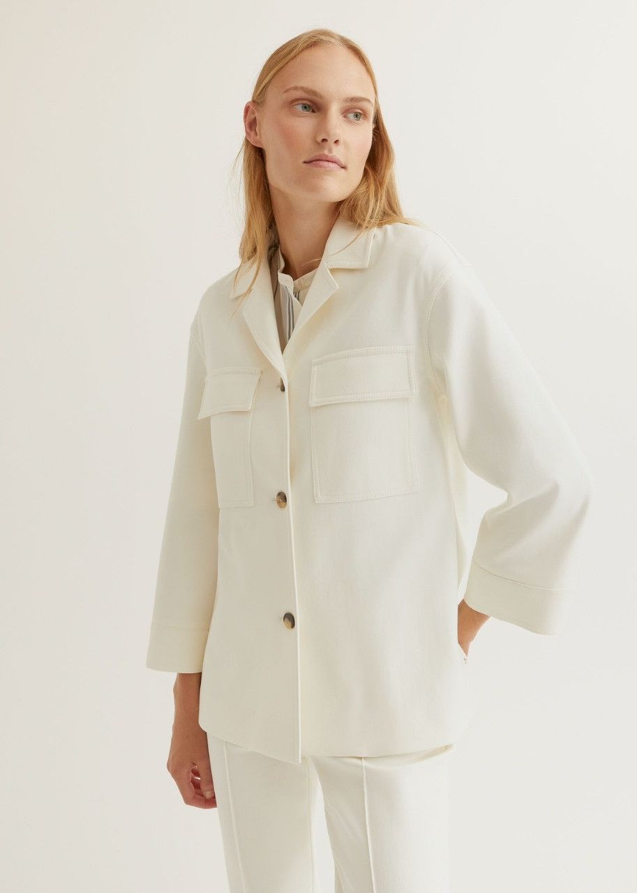 Loro Piana o1srvl11e0424 Jacket in White Size S / US 4 / IT 40 - 2 Thumbnail