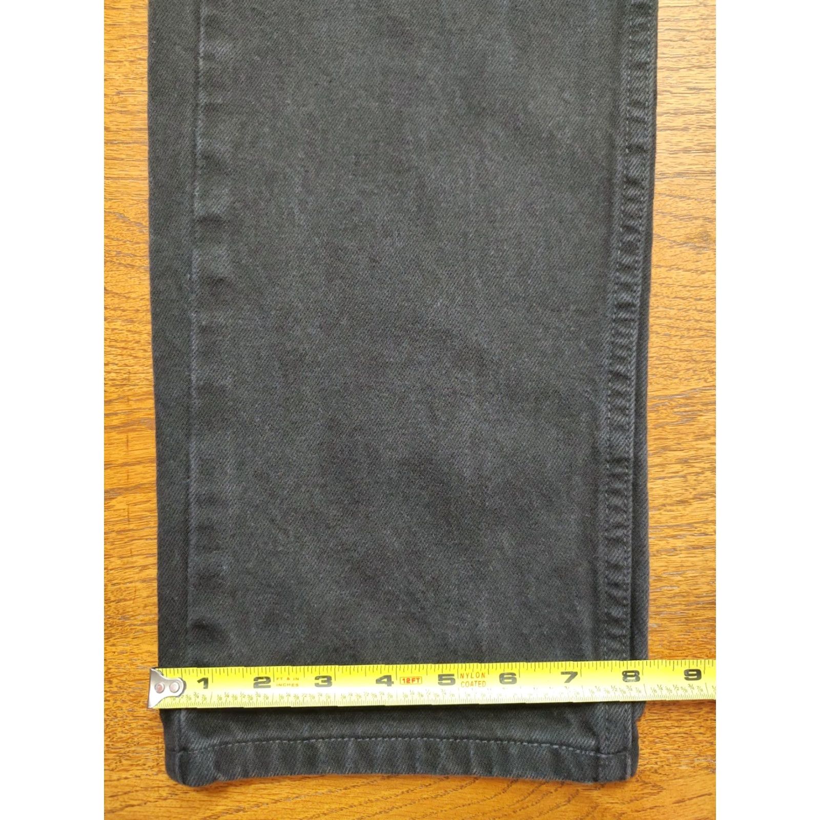 Harley Davidson VTG Harley-Davidson Jeans Mens 30x32 Black Straight Leg Biker Denim 5-Pocket Zip Zipper Logo Size US 30 / EU 46 - 5 Thumbnail