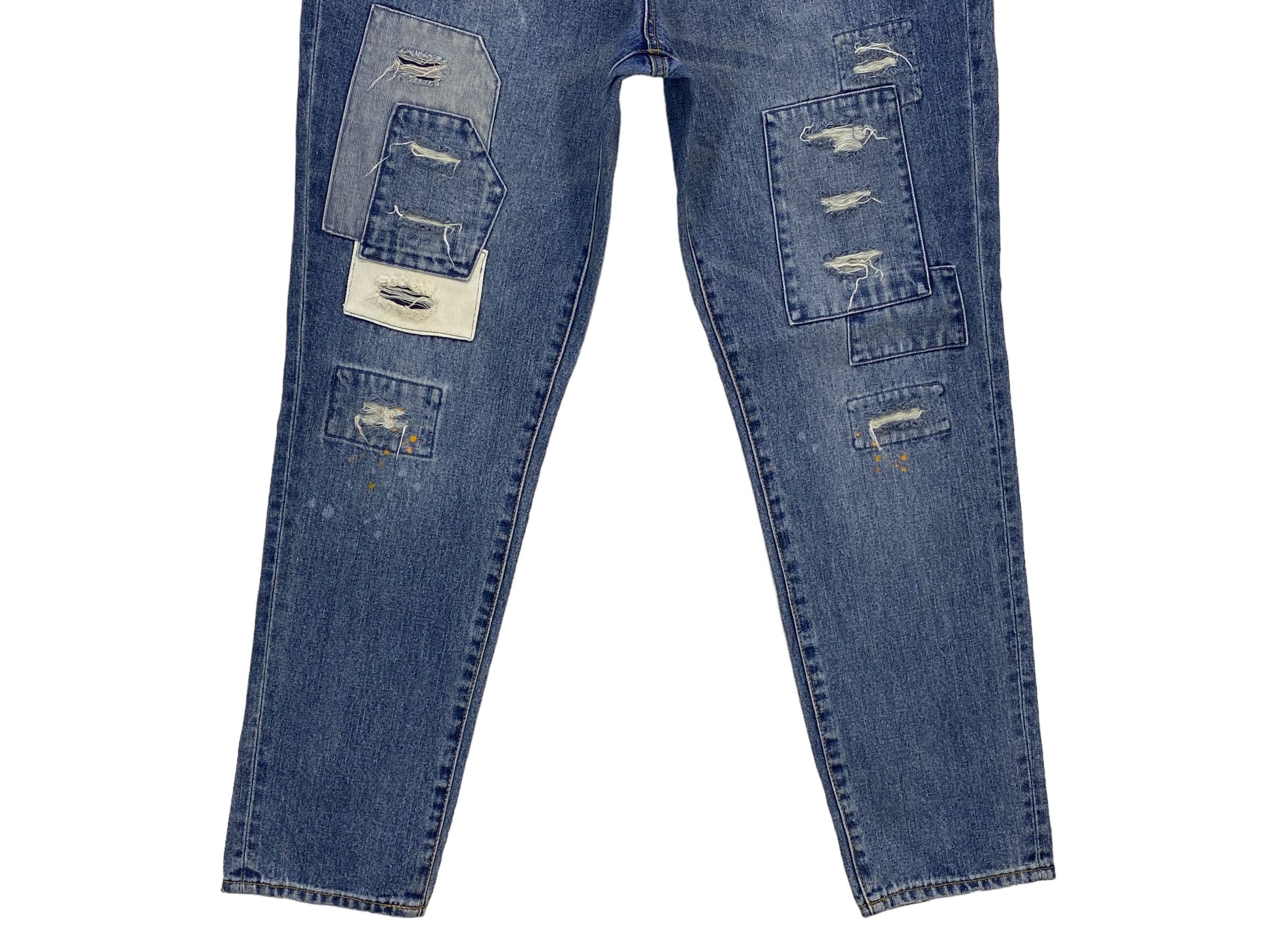 Japanese Brand Rag Machine Baggy Jeans Hip Hop Jeans Size US 34 / EU 50 - 4 Thumbnail