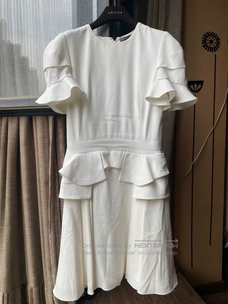 Alexander McQueen Alexander Mcqueen White dress Size XS / US 0-2 / IT 36-38 - 2 Thumbnail