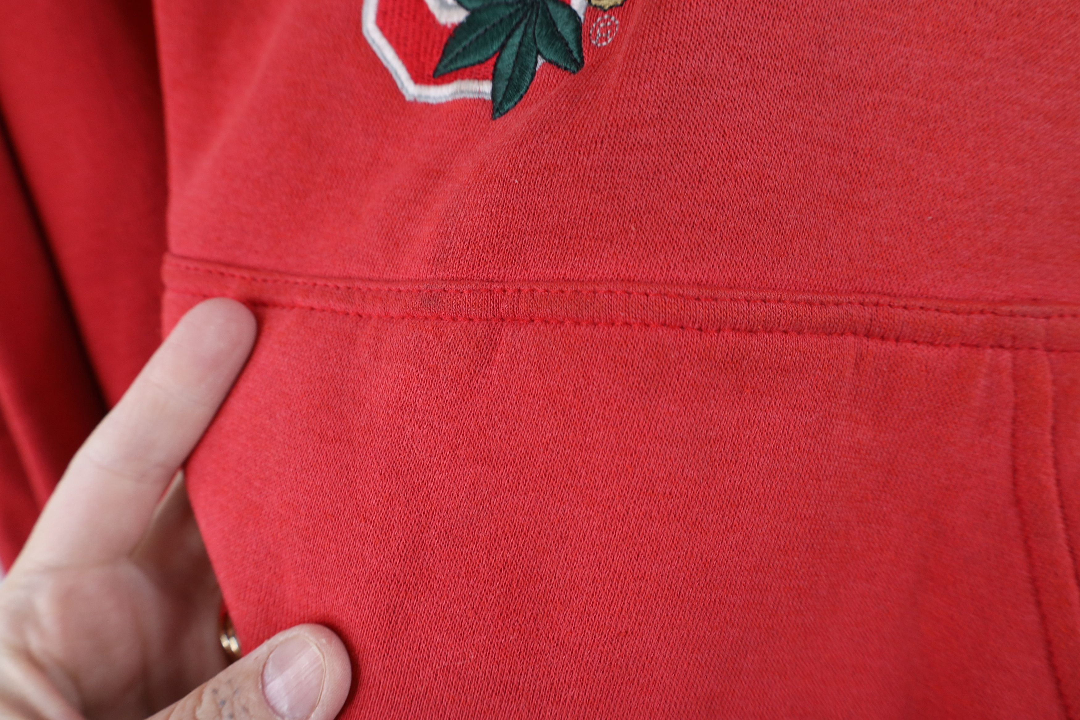 Vintage Vintage Fit The Ohio State University Hoodie Sweatshirt Red Size US M / EU 48-50 / 2 - 7 Thumbnail