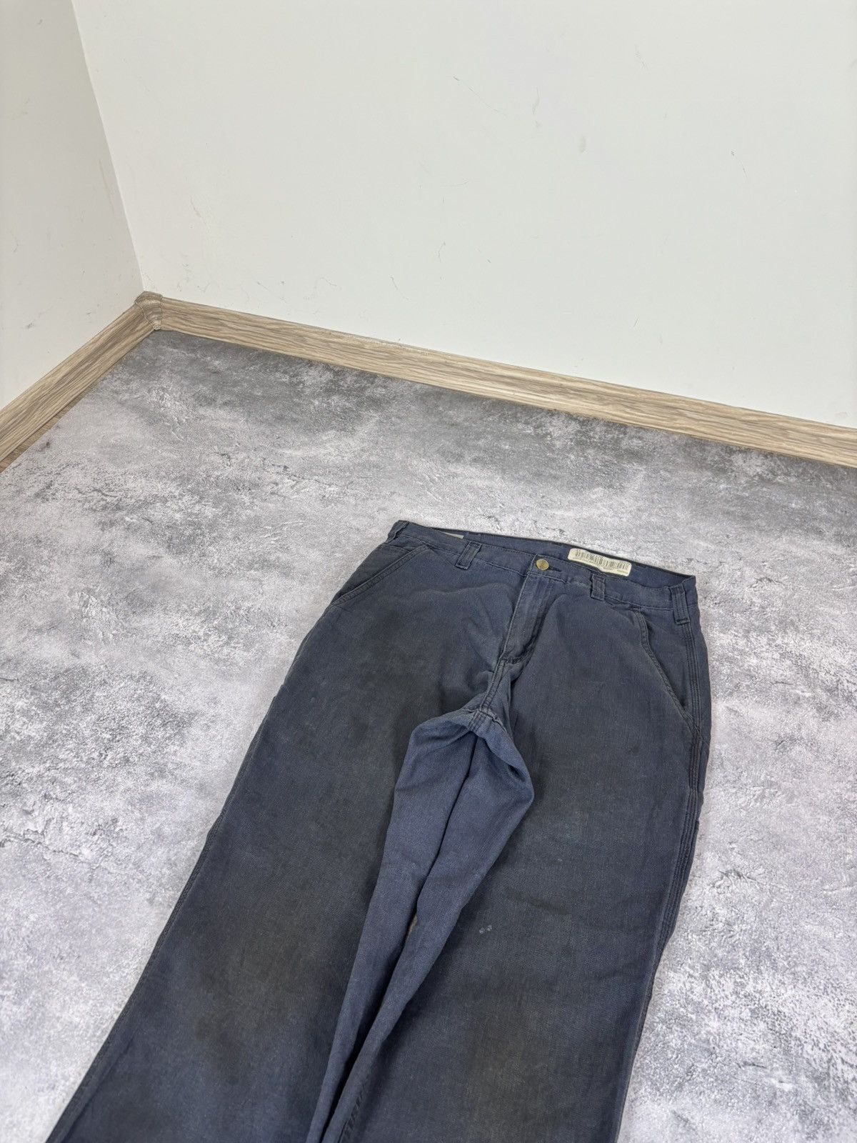 Carhartt Carhartt Men’s Navy Blue Carpenter Pants Dungaree Fit Size US 32 / EU 48 - 11 Thumbnail
