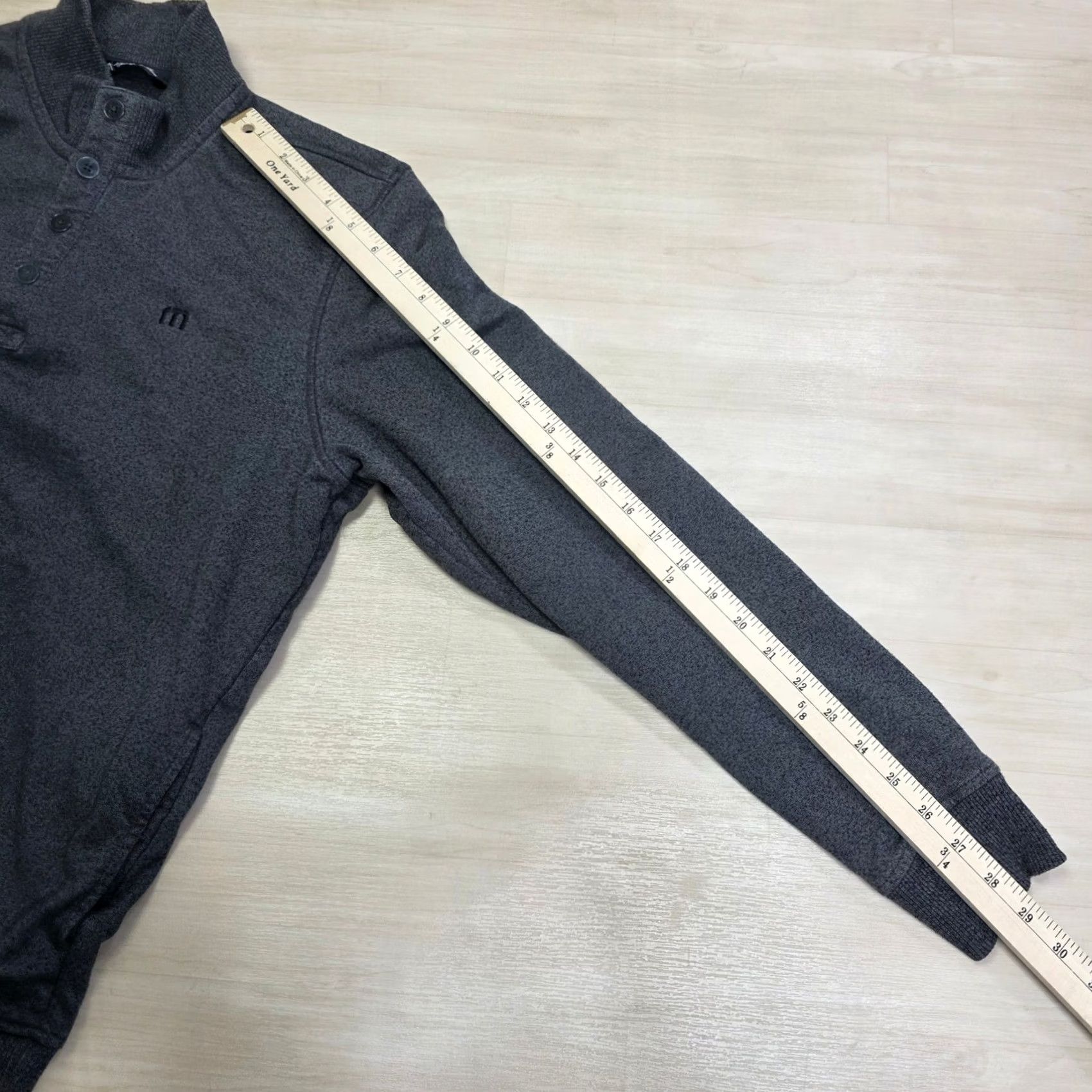 TravisMathew Travis Mathew Men's Gray Quarter Button Pullover Sweatshirt L Large Size US L / EU 52-54 / 3 - 5 Thumbnail