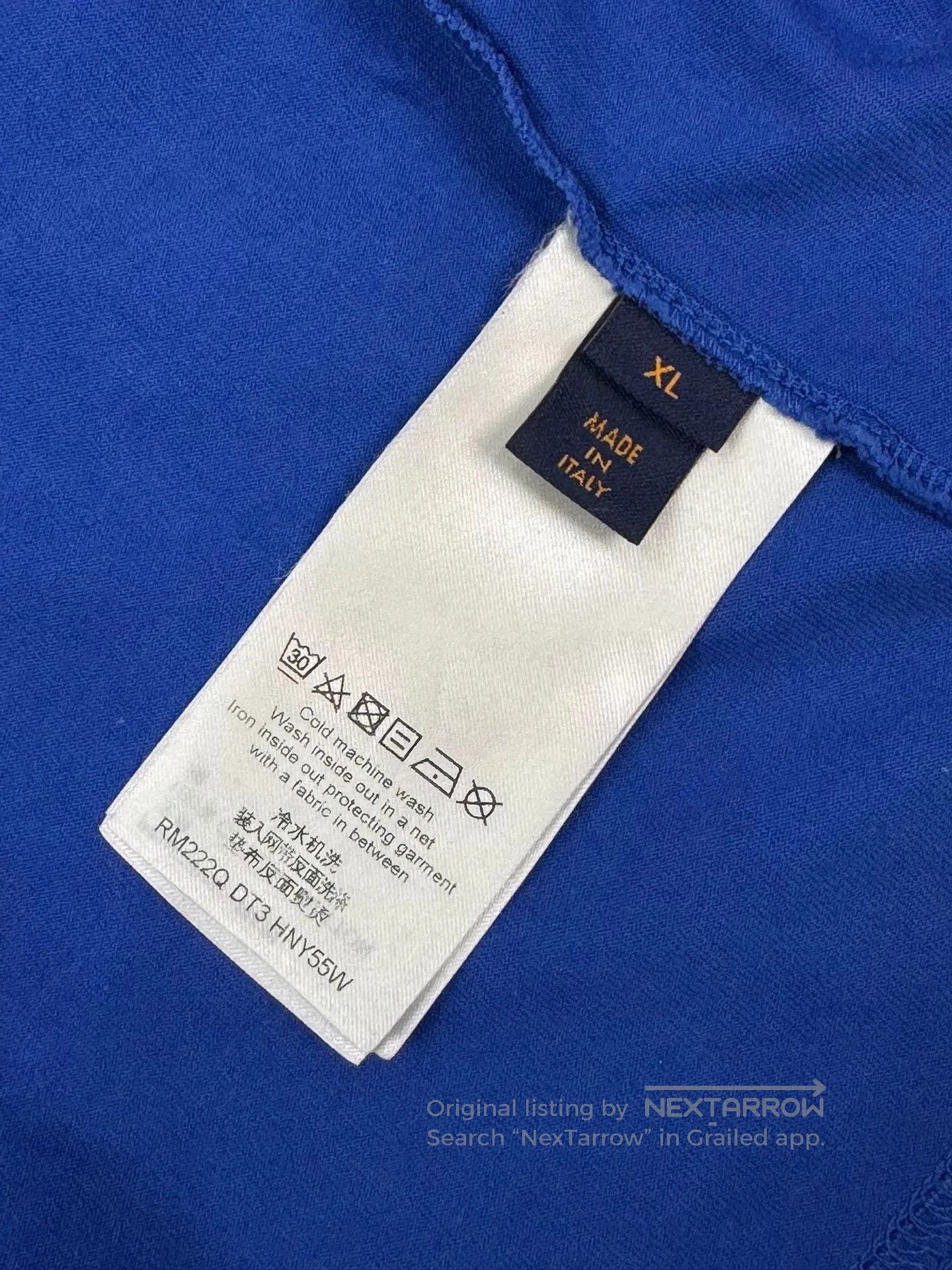 Louis Vuitton Louis Vuitton Embossed Logo Blue XL Tee. Size US XL / EU 56 / 4 - 8 Thumbnail
