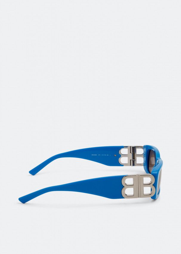 Balenciaga o1mt1gz1124 Size: OS / Dynasty Rectangle Sunglasses in Blue Size ONE SIZE - 3 Thumbnail