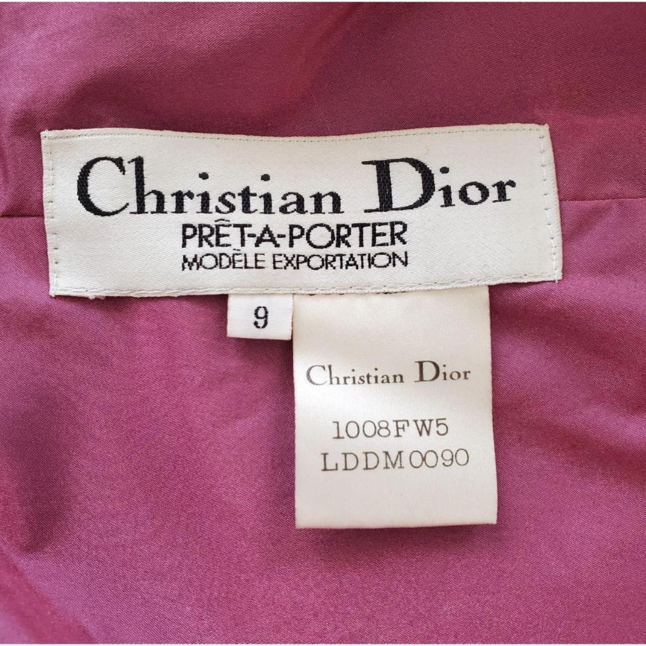 Christian Dior Monsieur Christian Dior Sless Velvet Tulle Bow Skirt Dress Size S / US 4 / IT 40 - 3 Thumbnail