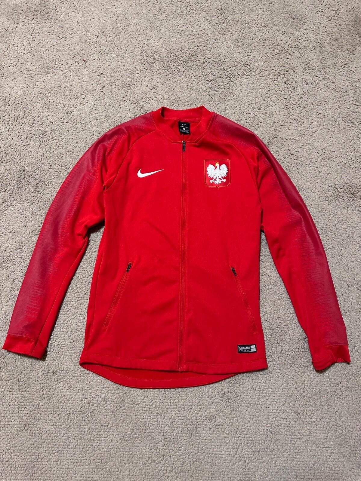 Nike POLAND 2018 2019 PRE MATCH FOOTBAL SOCCER JACKET NIKE sz S Size US S / EU 44-46 / 1 - 1 Thumbnail