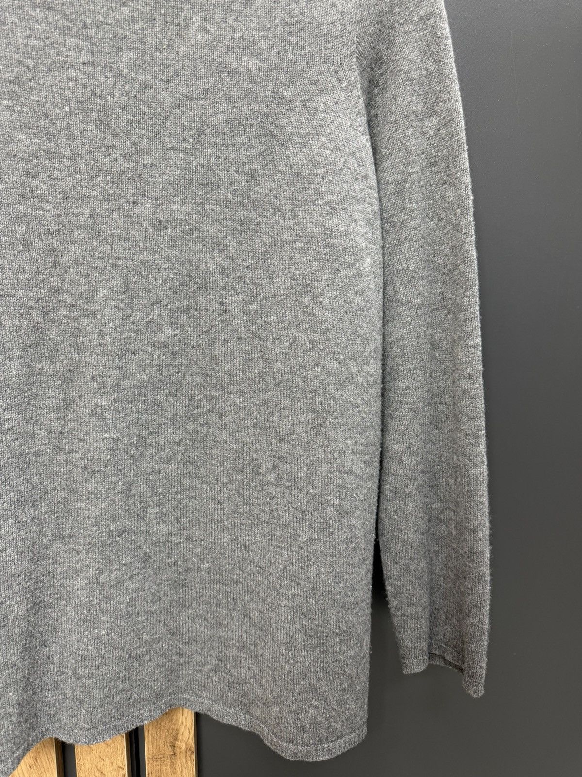 Gran Sasso Gran Sasso Womens Wool Knit Sweater Grey Size 48 Size XL / US 12-14 / IT 48-50 - 4 Thumbnail