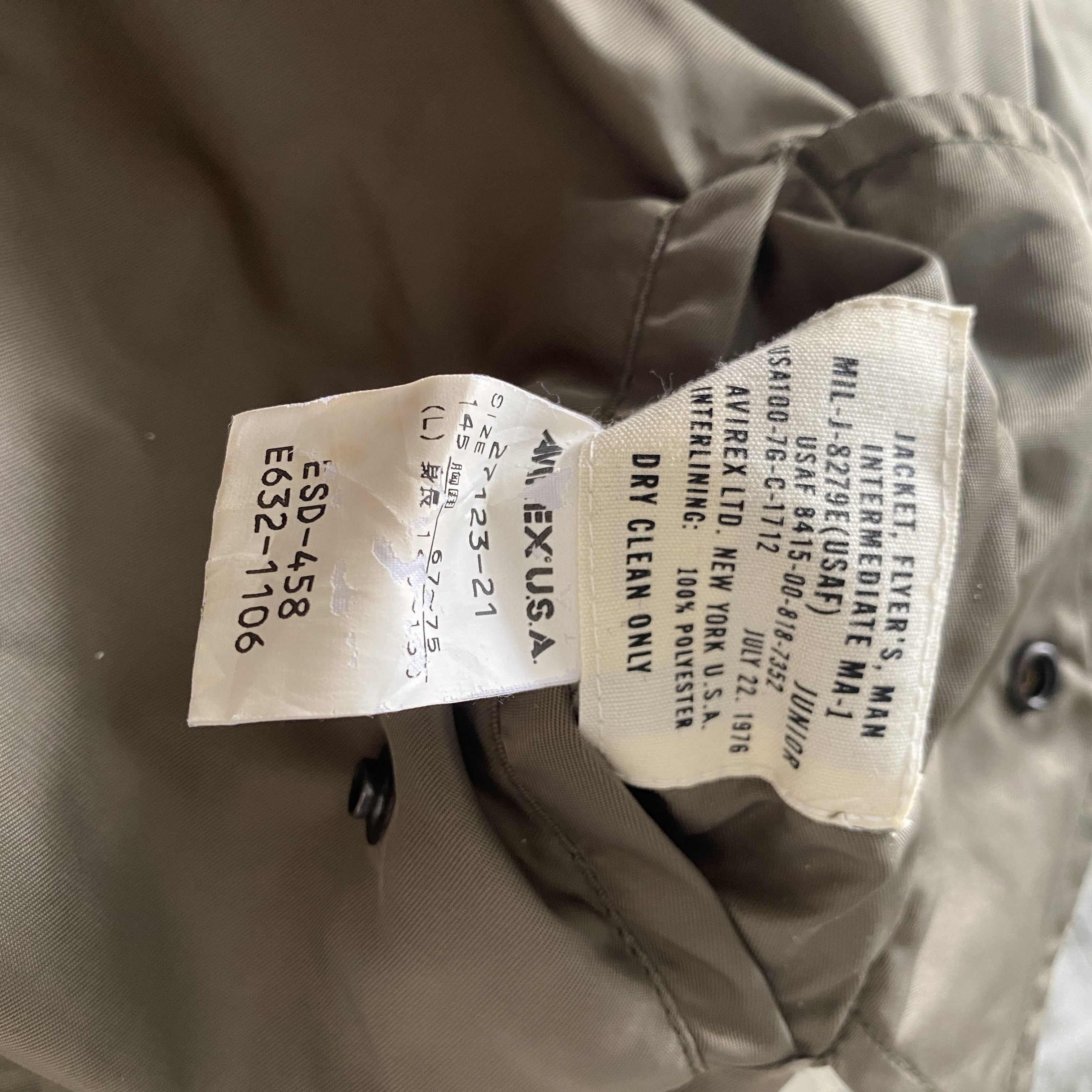 Avirex Vintage Avirex Big Spellout Ma1 Bomber Flight Boys Jacket Size US XXS / EU 40 - 5 Thumbnail