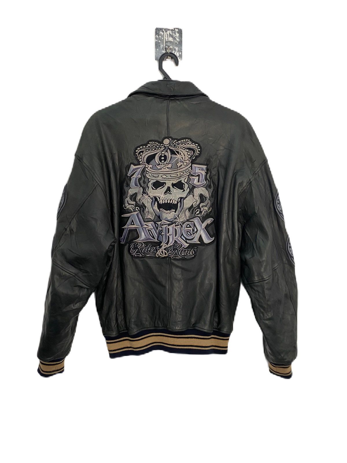 Avirex AVIREX LEATHER RIM & RAIDERS 75 JACKET PHAT FARM INNER Size US L / EU 52-54 / 3 - 4 Thumbnail