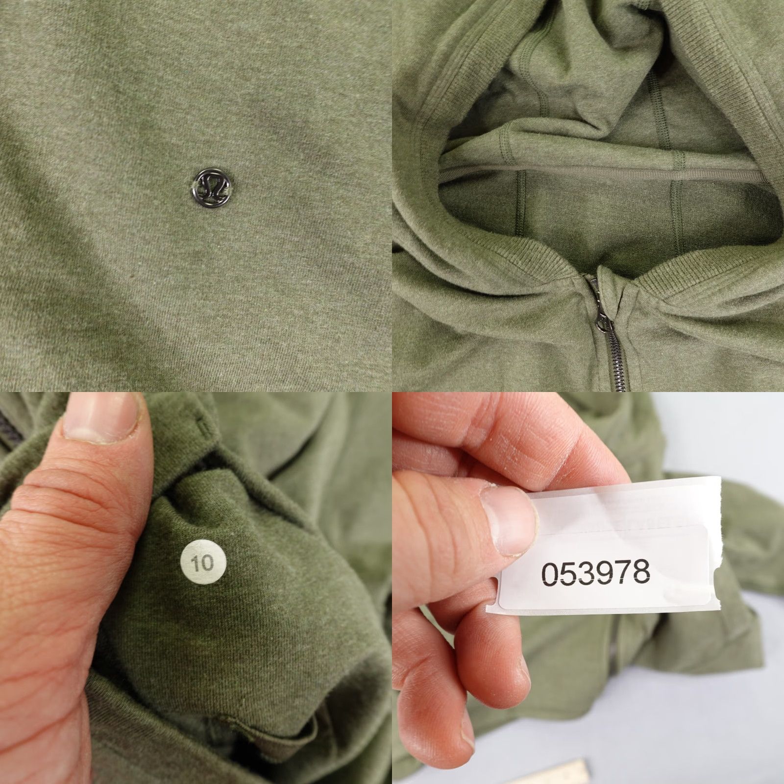 Lululemon Lululemon Hoodie 10 Green Hold Your Om Jacket Sweatshirt Yoga Full Zip Womens Size L / US 10 / IT 46 - 8 Thumbnail
