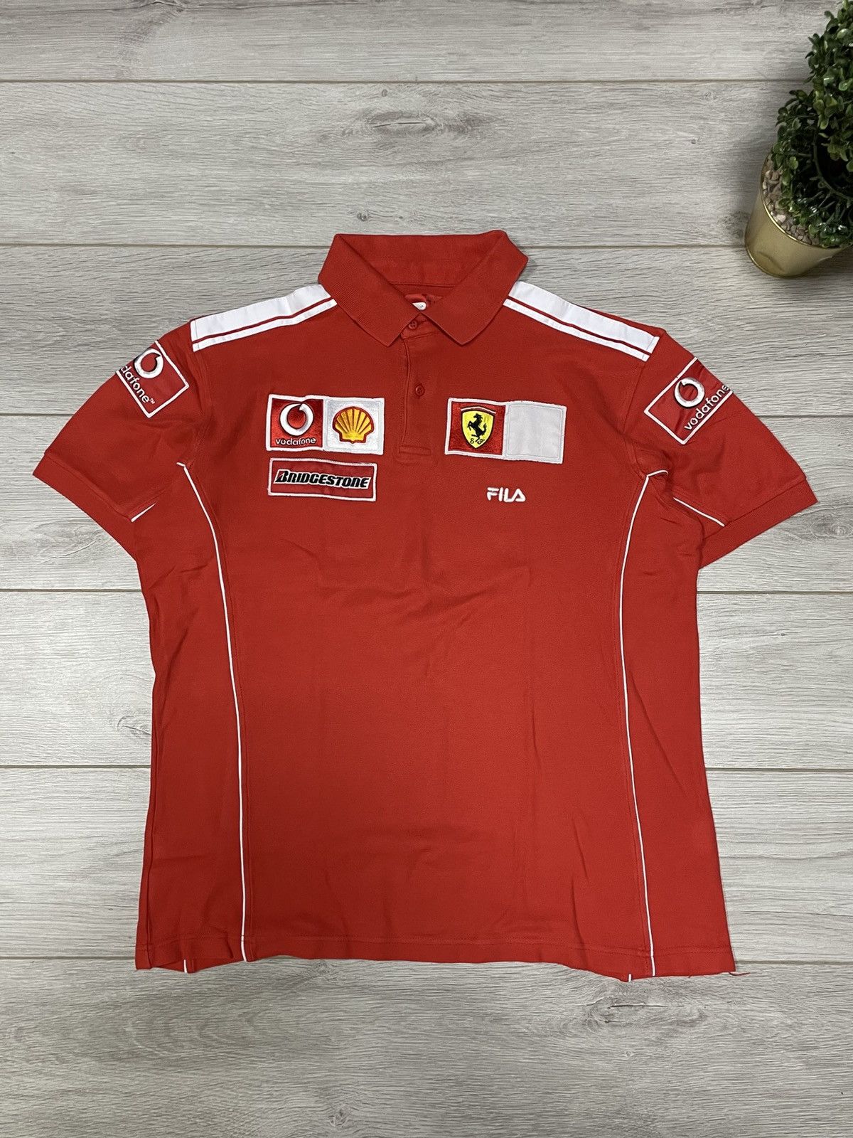 Fila Fila Ferrari vodafone shell polo Size US XL / EU 56 / 4 - 1 Thumbnail
