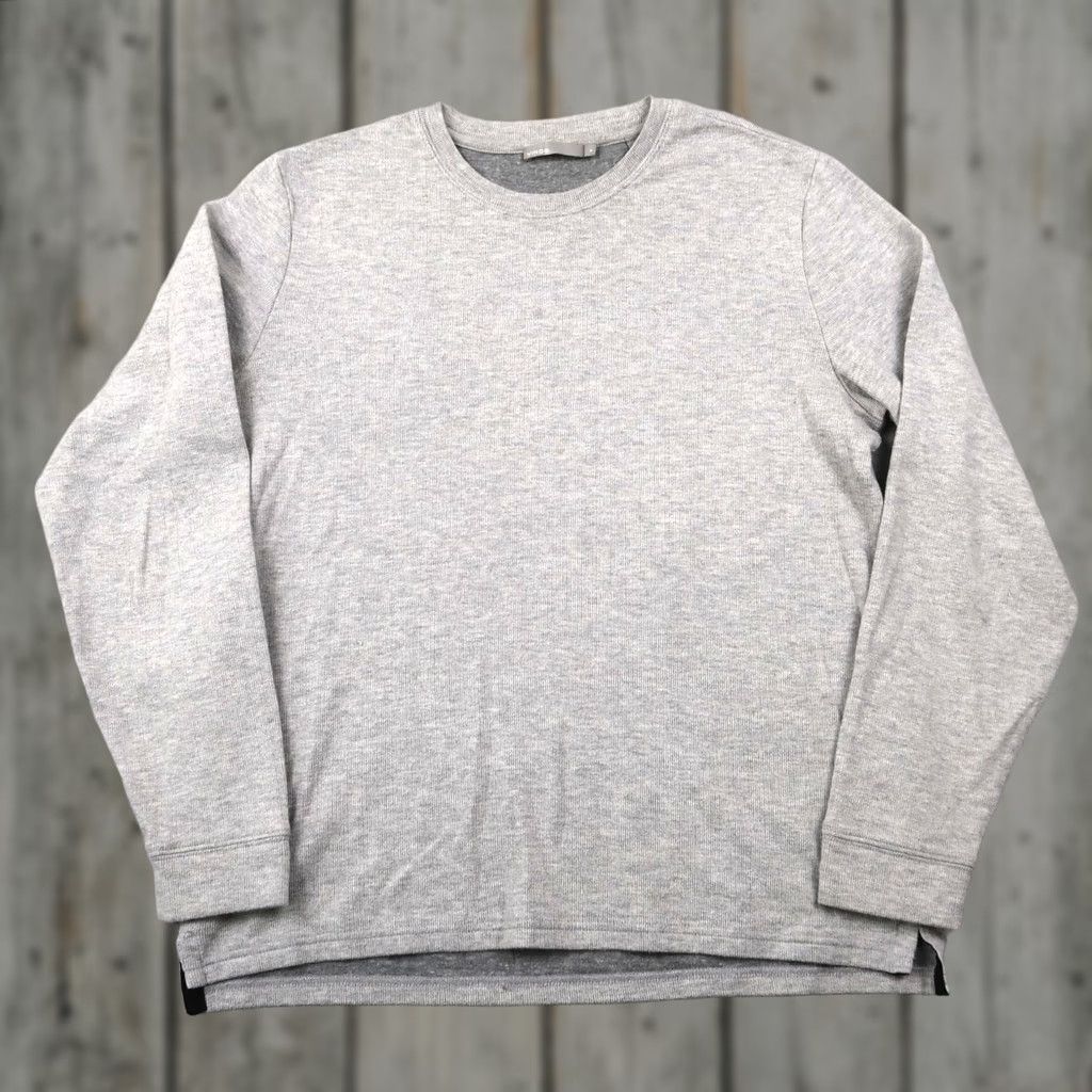 Vince Vince Long Sleeve T-Shirt Size M Gray Crew Neck Shirt Mens Regular Knit Cotton Blend Size US M / EU 48-50 / 2 - 1 Thumbnail