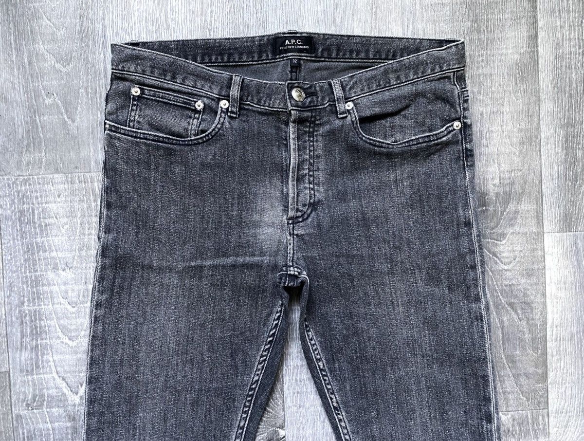 A.P.C. Unisex A.P.C. Petit New Standard Graphite Gray Jeans Denim Size 30" / US 8 / IT 44 - 8 Thumbnail