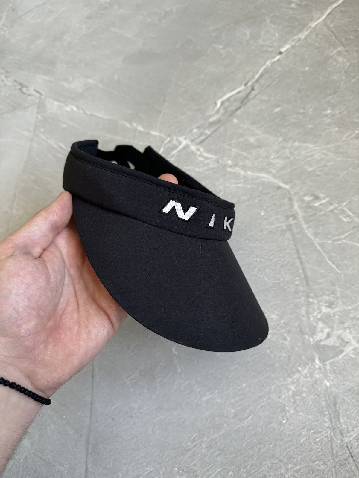 Nike Vintage 90s Nike Visor Hat Cap Spellout Swoosh Size ONE SIZE - 4 Thumbnail