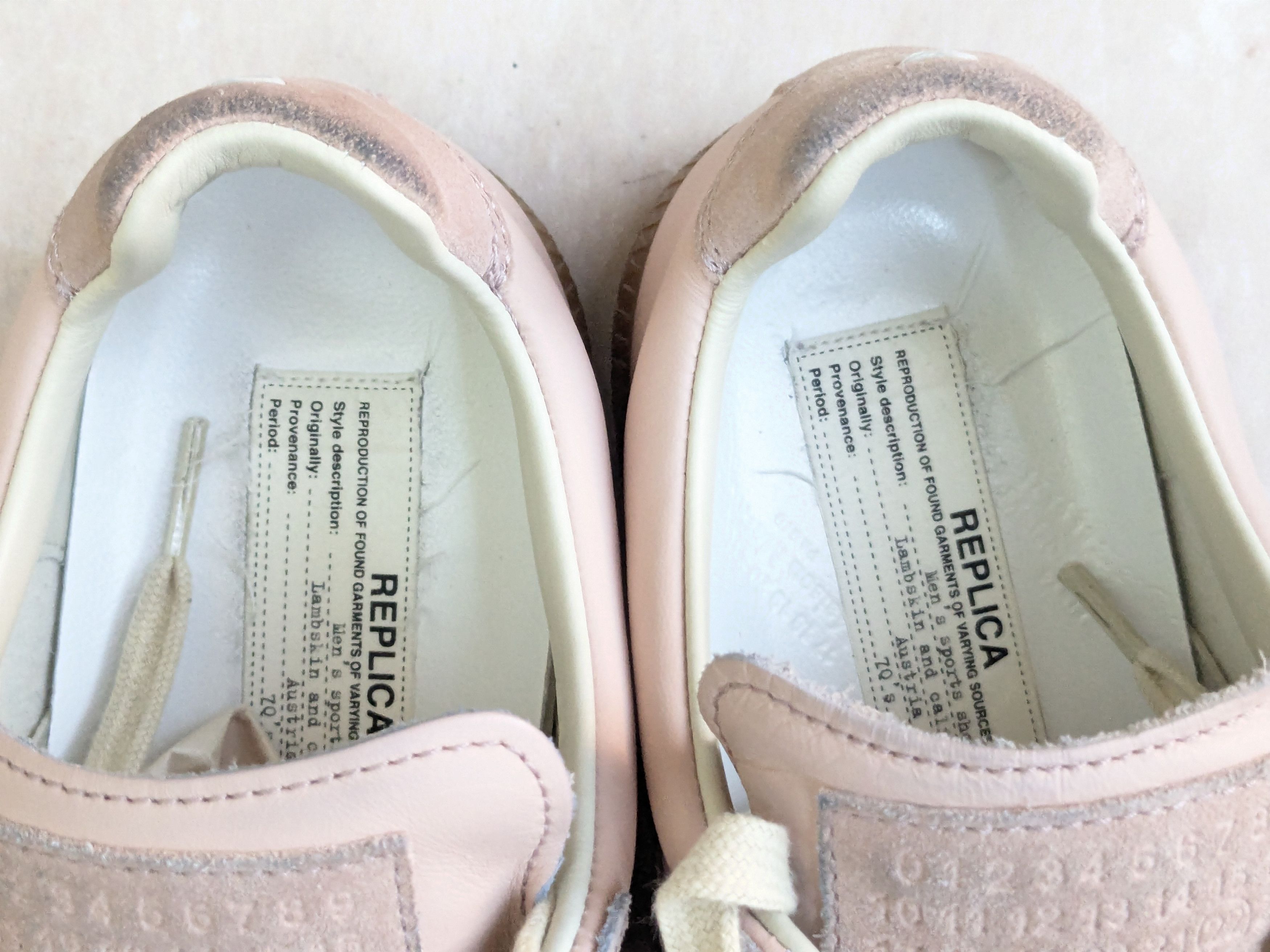 Maison Margiela Maison Margiela GAT Replica Pink 7 40 Low Tops Gum Size US 7 / EU 40 - 6 Thumbnail