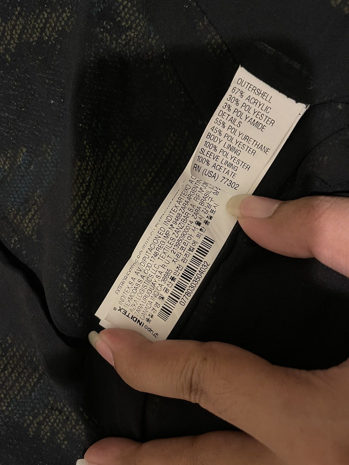 Vintage × Zara Zara Basic Women’s Blazer, Ethnic Green pattern Size M / US 6-8 / IT 42-44 - 5 Thumbnail