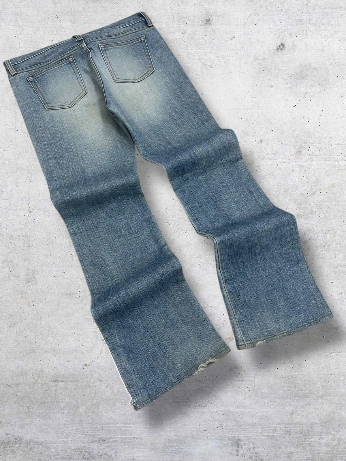 Yohji Yamamoto VINTAGE YOHJI YAMAMOTO JAPAN DESIGNER FLARED DIAMOND DENIM Size US 30 / EU 46 - 11 Thumbnail